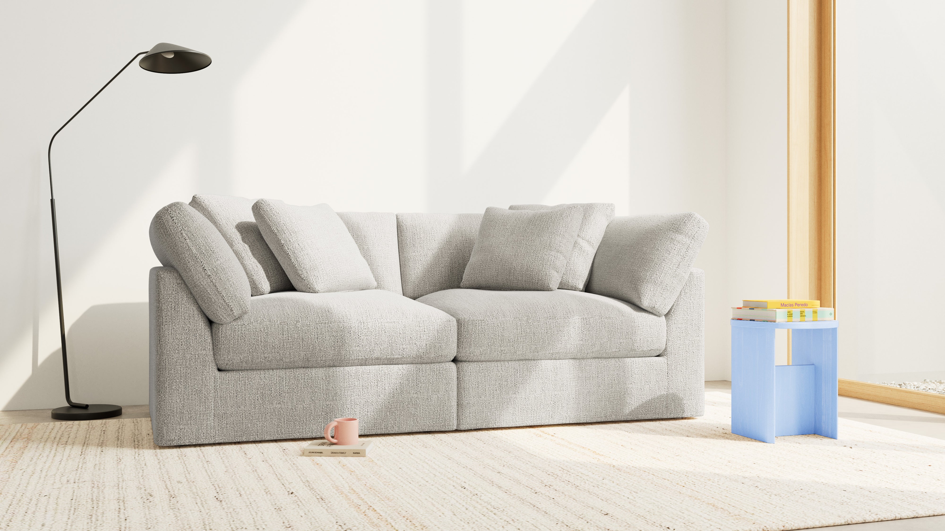 Get Together™ 2-Piece Modular Sofa, Large, Oatmeal