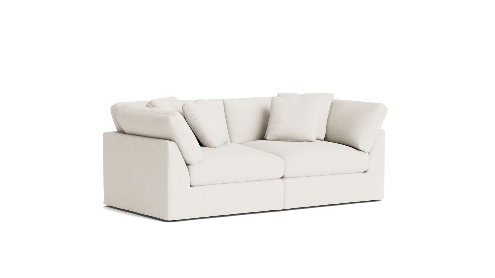 Get Together™ 2-Piece Modular Sofa, Large, Cream Linen_image
