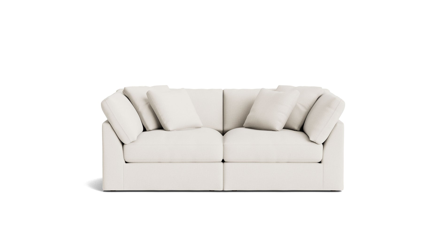 Get Together™ 2-Piece Modular Sofa, Large, Cream Linen_image