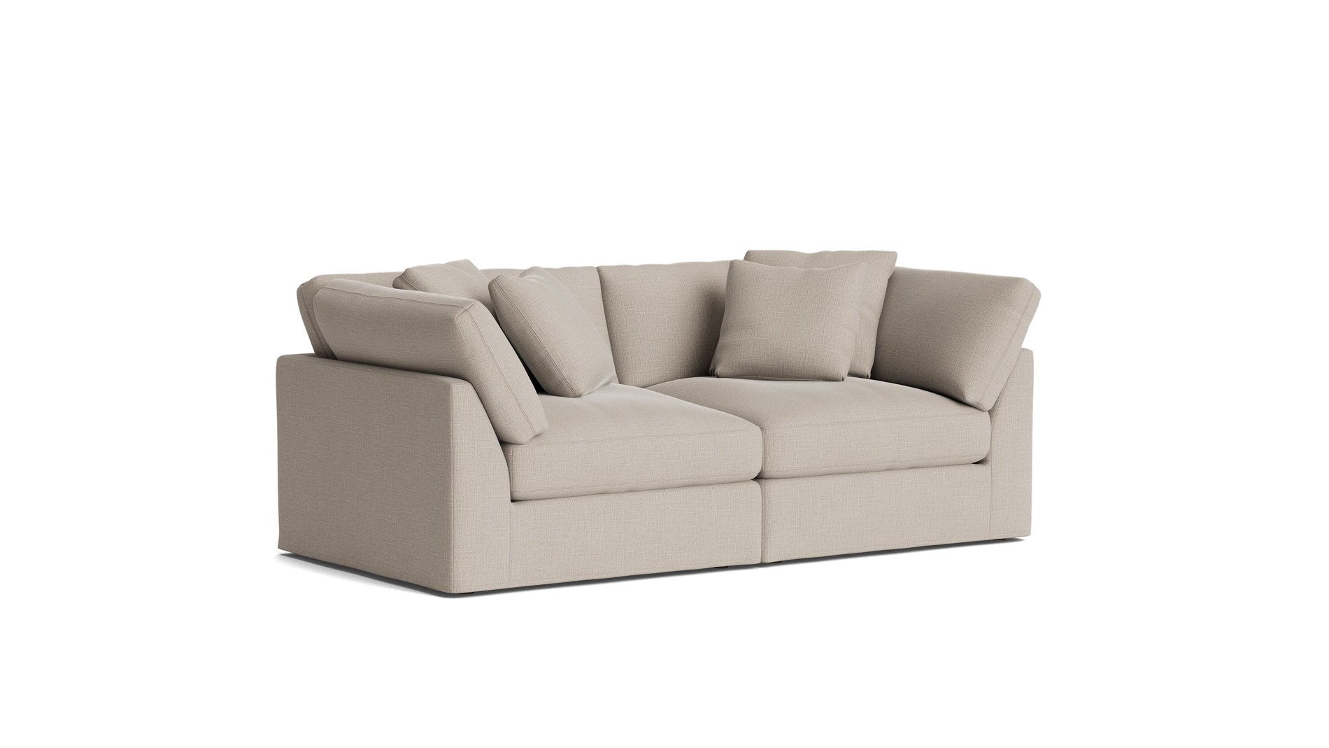Get Together™ 2-Piece Modular Sofa, Large, Light Pebble_image
