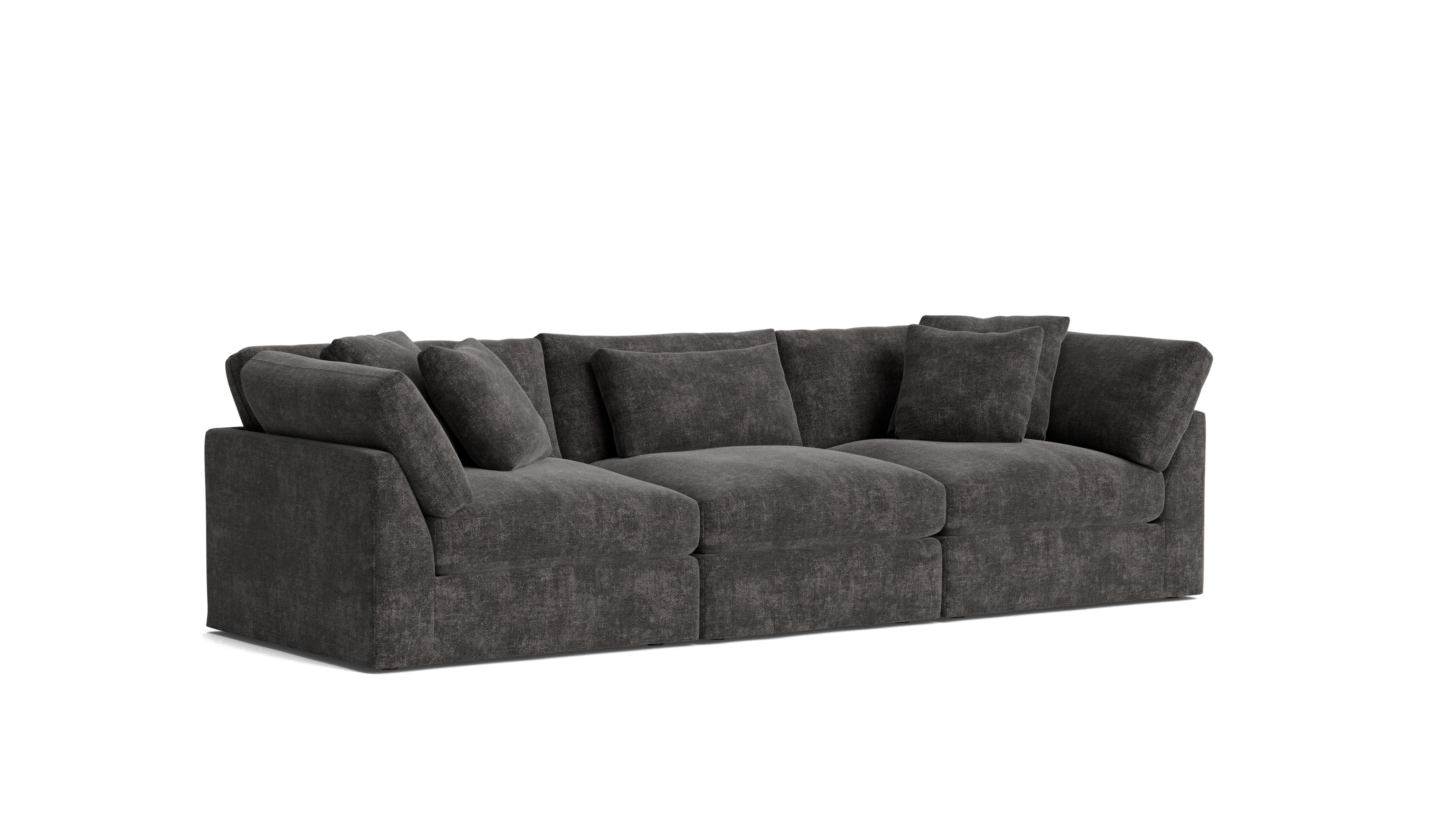 Get Together™ 3 - Piece Modular Sofa, Large, Truffle - Sundays Company CanadaSEC-YJ-030-003