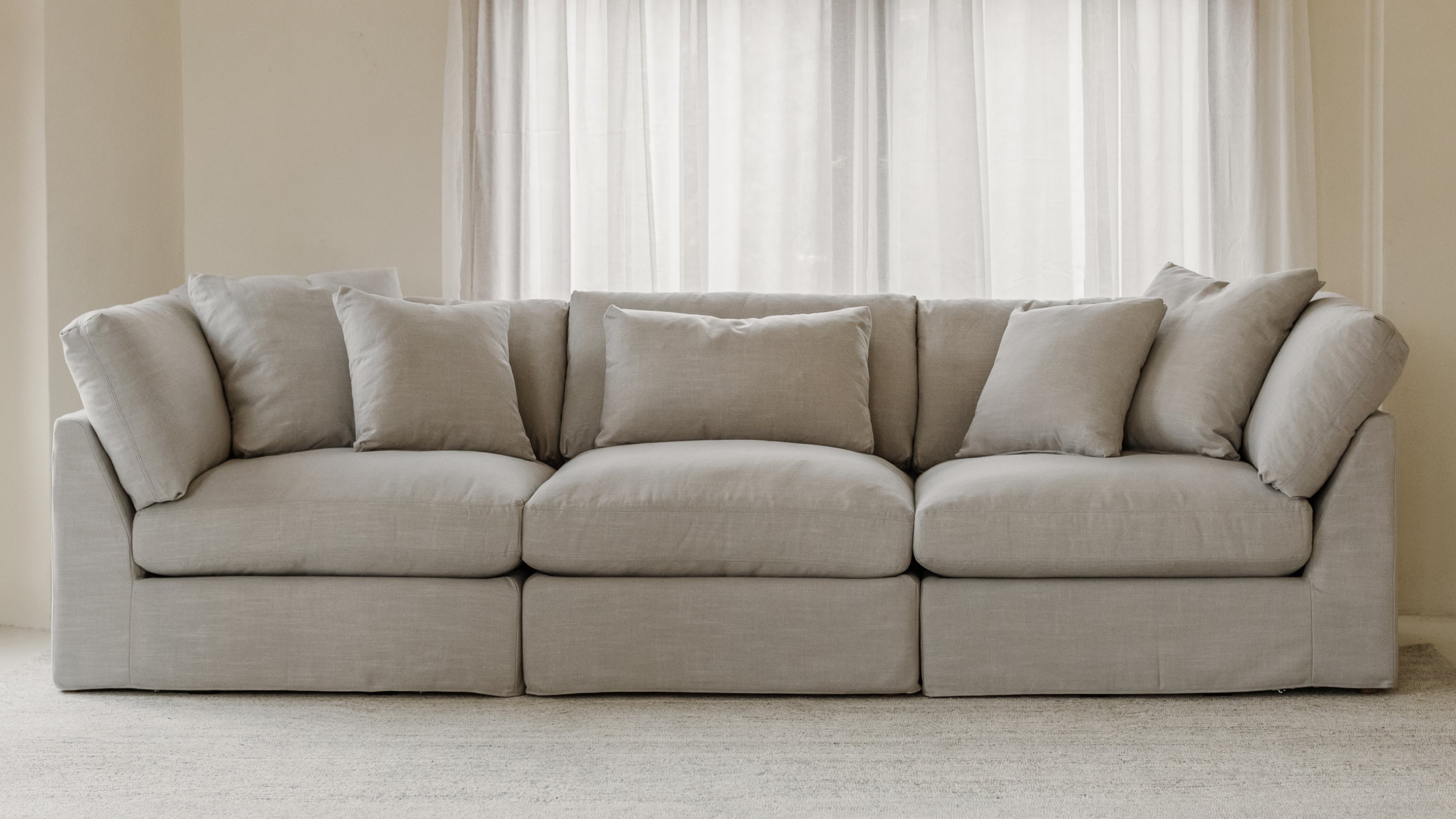 Get Together™ 3-Piece Modular Sofa, Large, Clay - Image 3