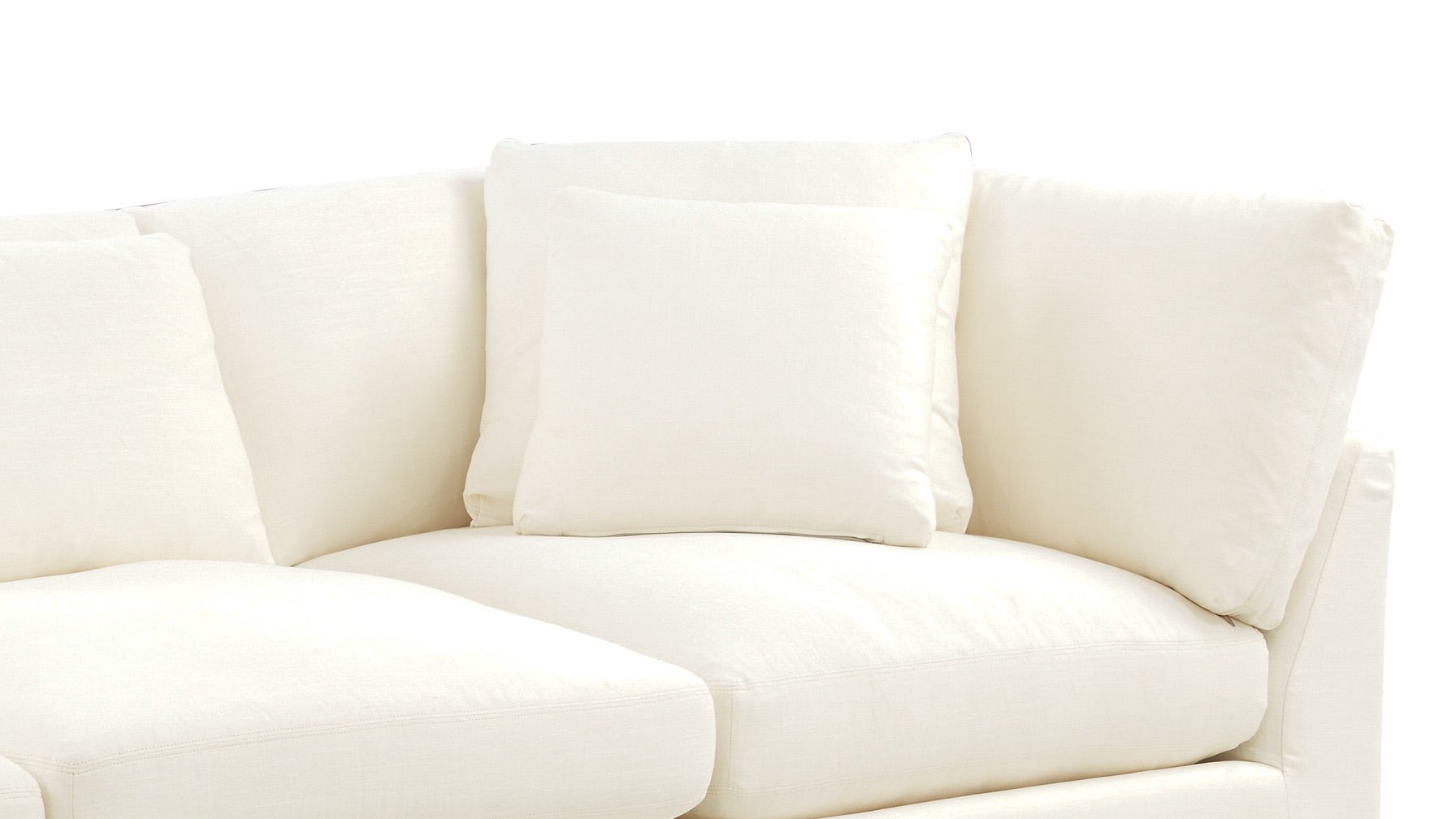 Get Together™ 3-Piece Modular Sofa, Large, Cream Linen - Image 9