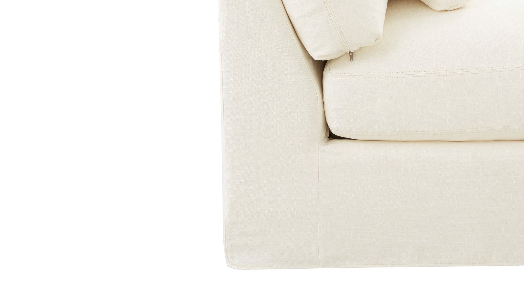 Get Together™ 3-Piece Modular Sofa, Large, Cream Linen - Image 8