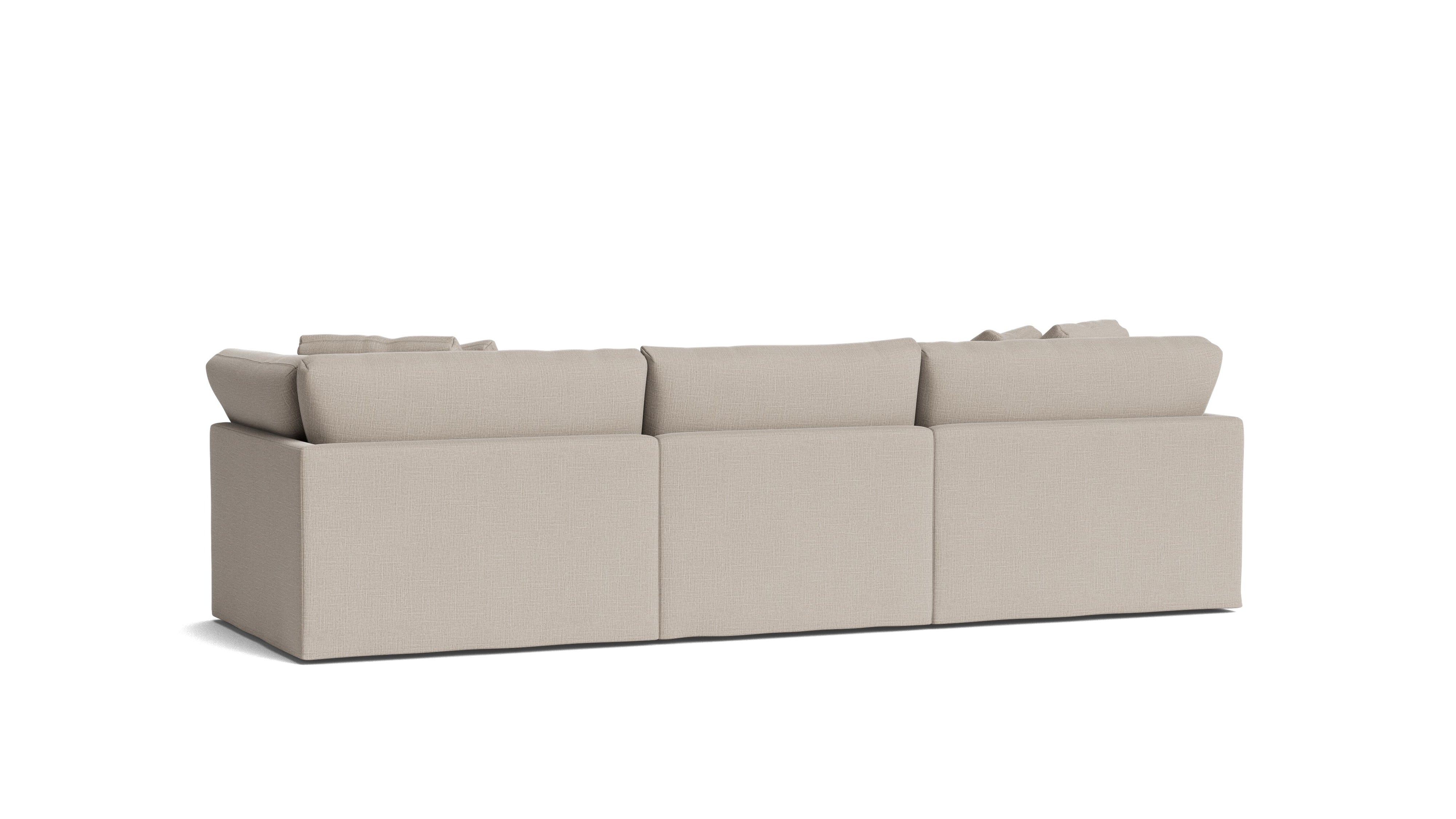 Get Together™ 3-Piece Modular Sofa, Large, Light Pebble