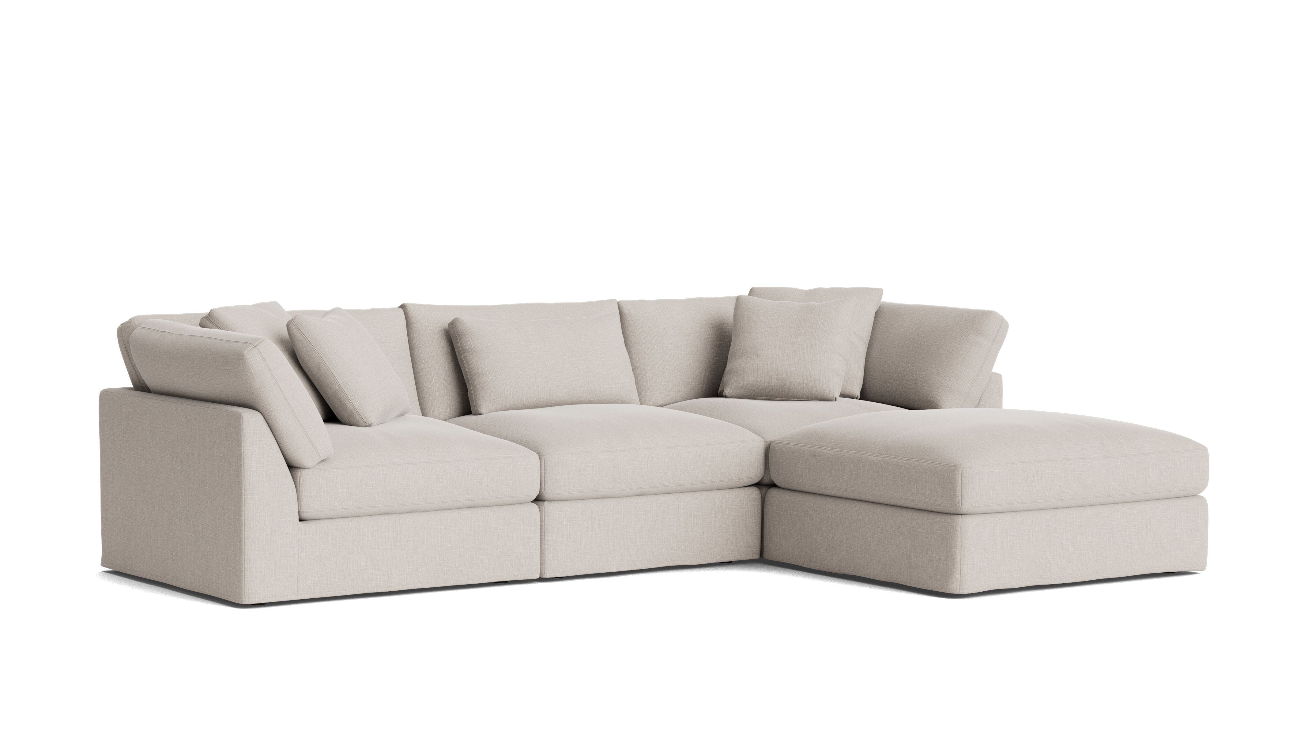 Get Together™ 4-Piece Modular Sectional, Large, Clay - Sundays