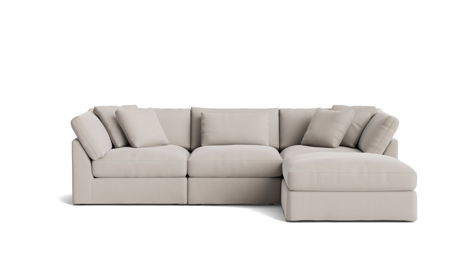 Get Together™ 4-Piece Modular Sectional, Large, Clay_image