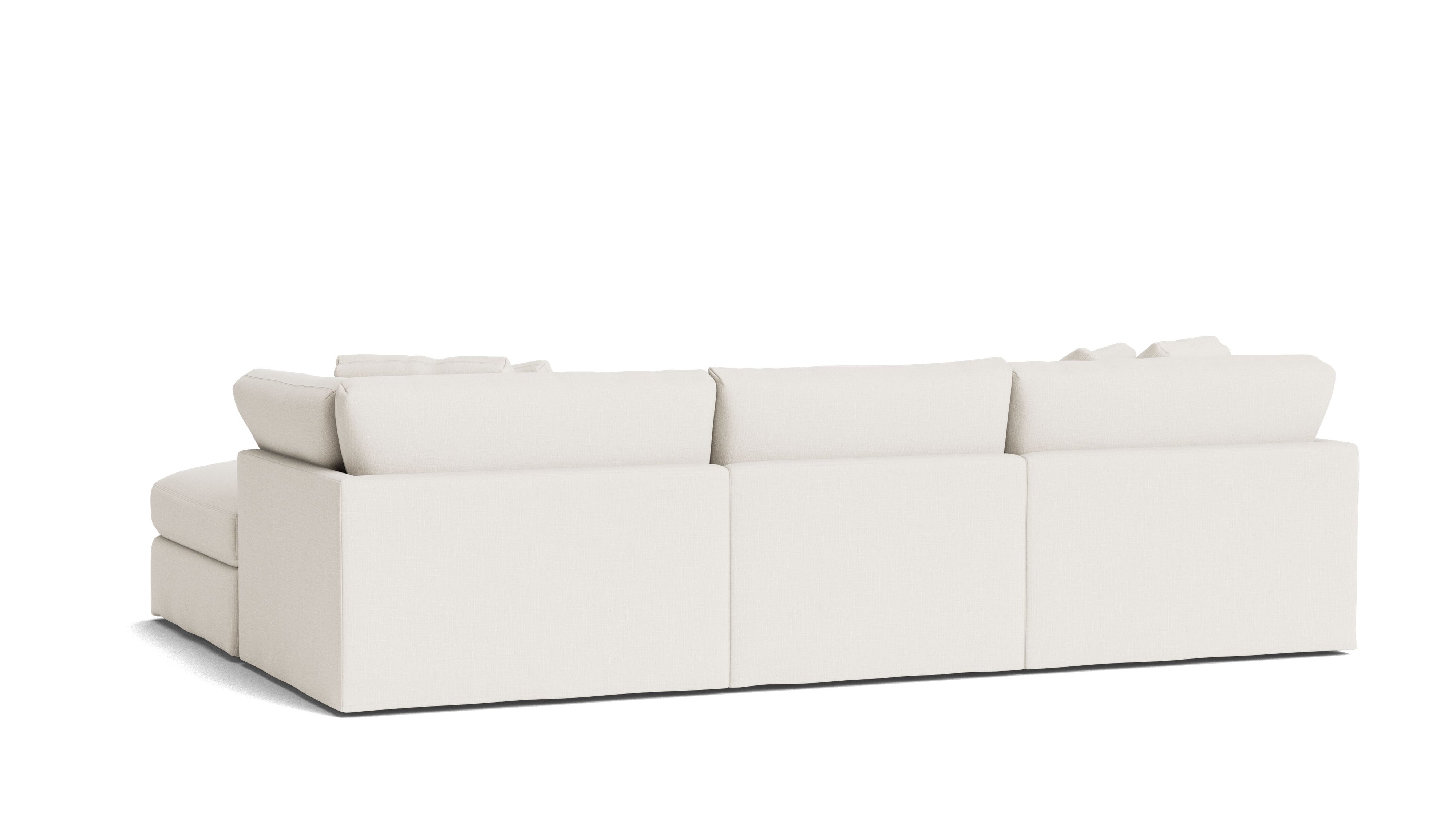 Get Together™ 4-Piece Modular Sectional, Large, Cream Linen
