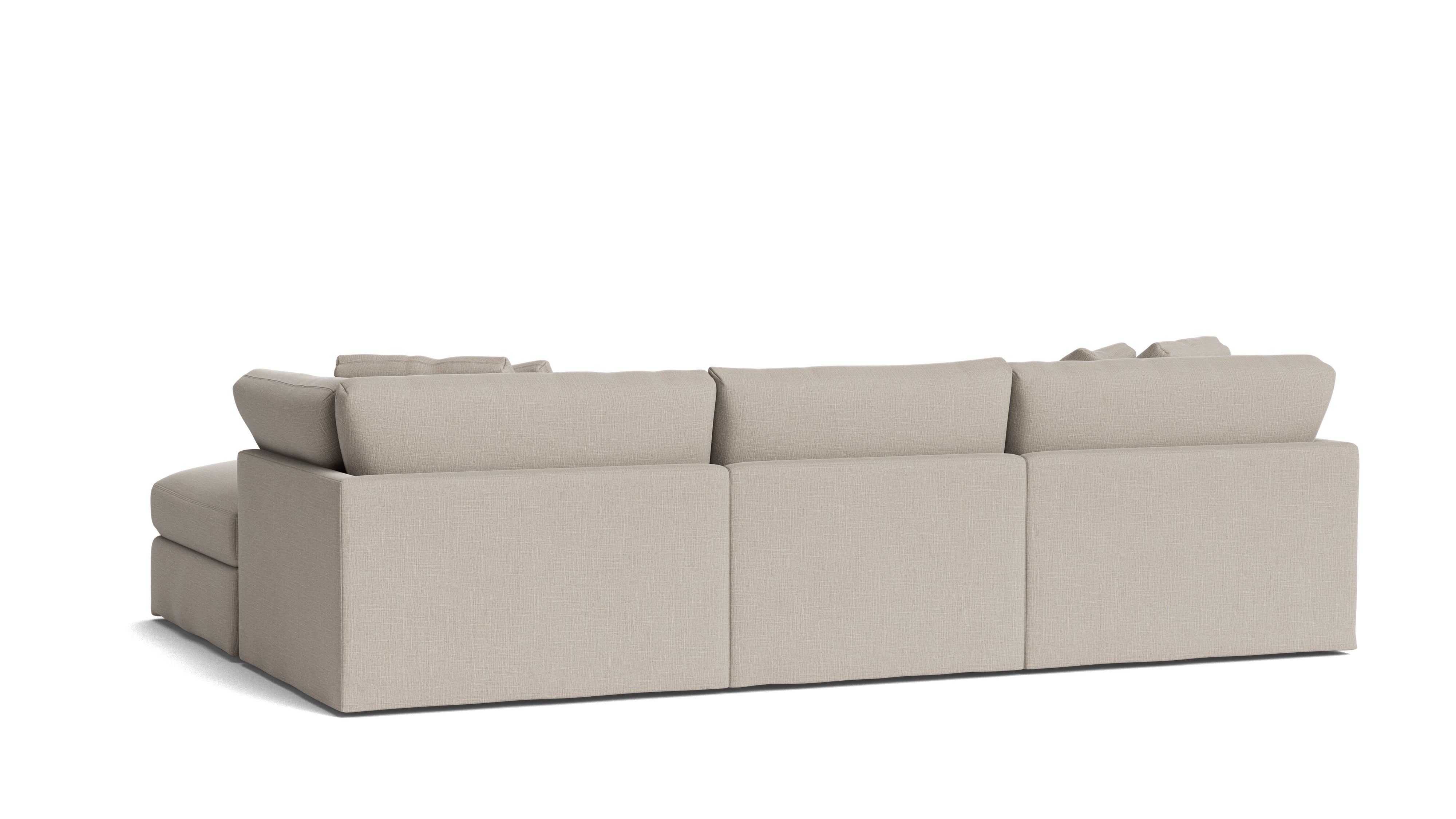 Get Together™ 4-Piece Modular Sectional, Large, Light Pebble