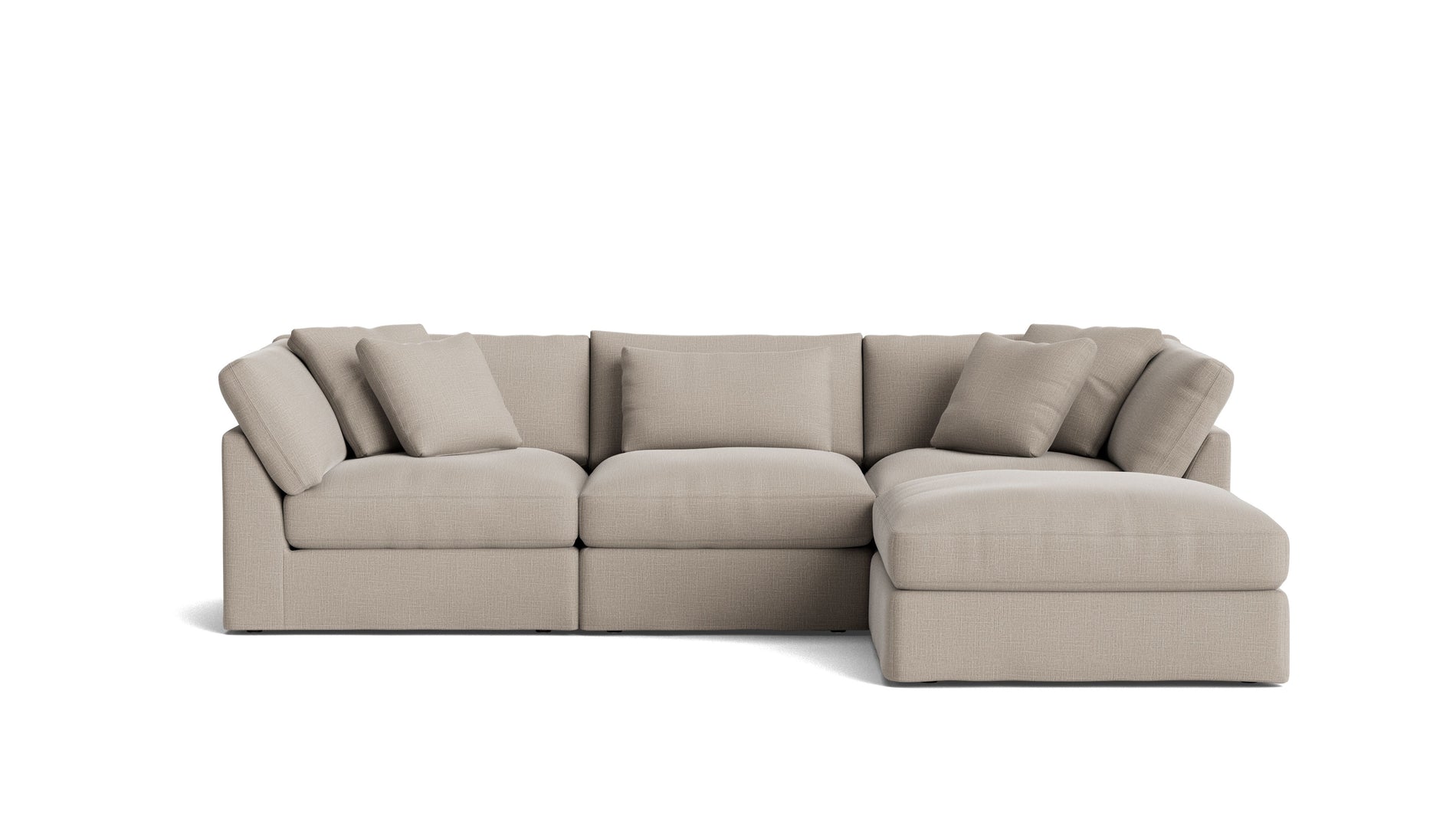 Get Together™ 4-Piece Modular Sectional, Large, Light Pebble_image