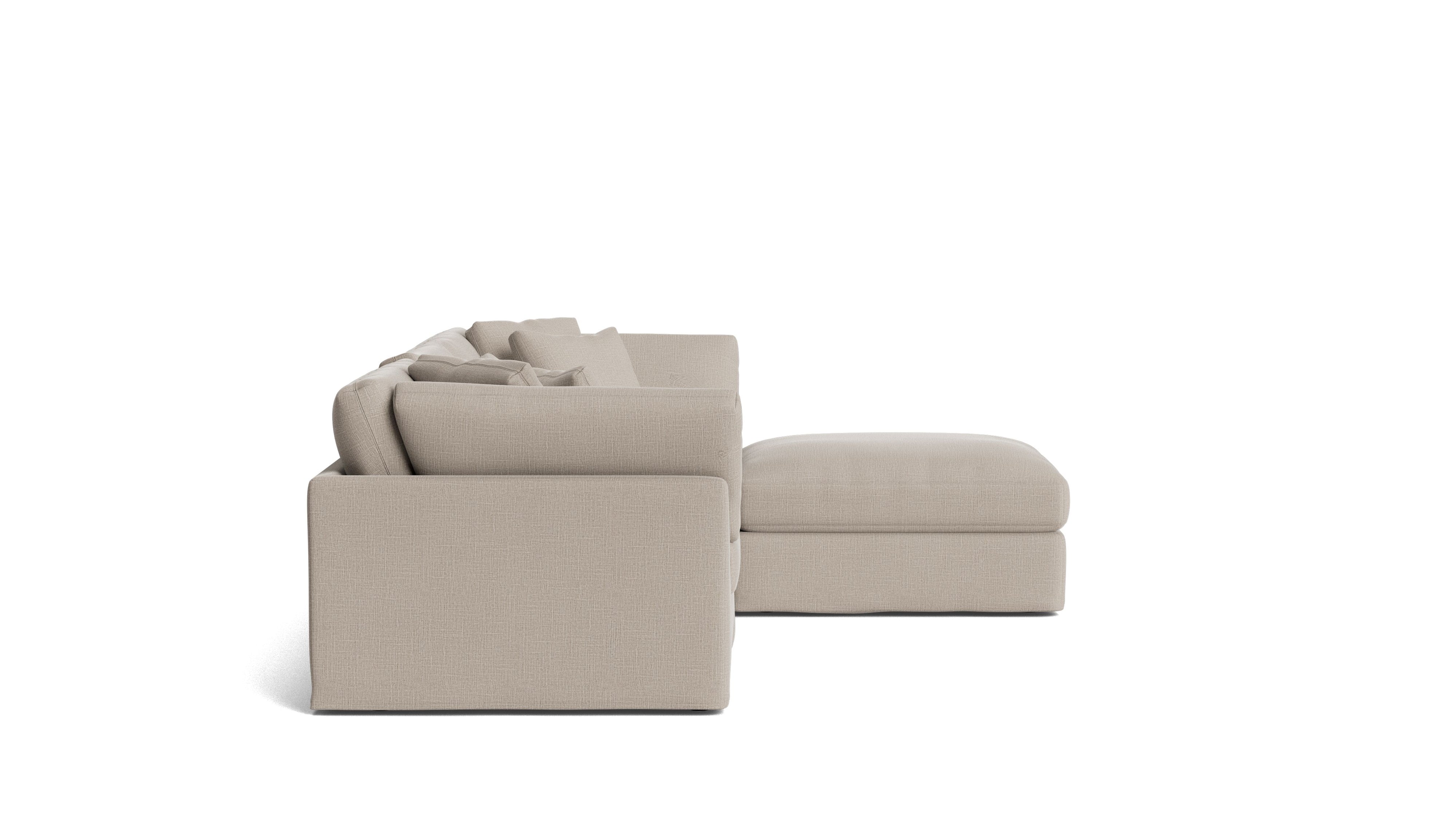 Get Together™ 4-Piece Modular Sectional, Large, Light Pebble