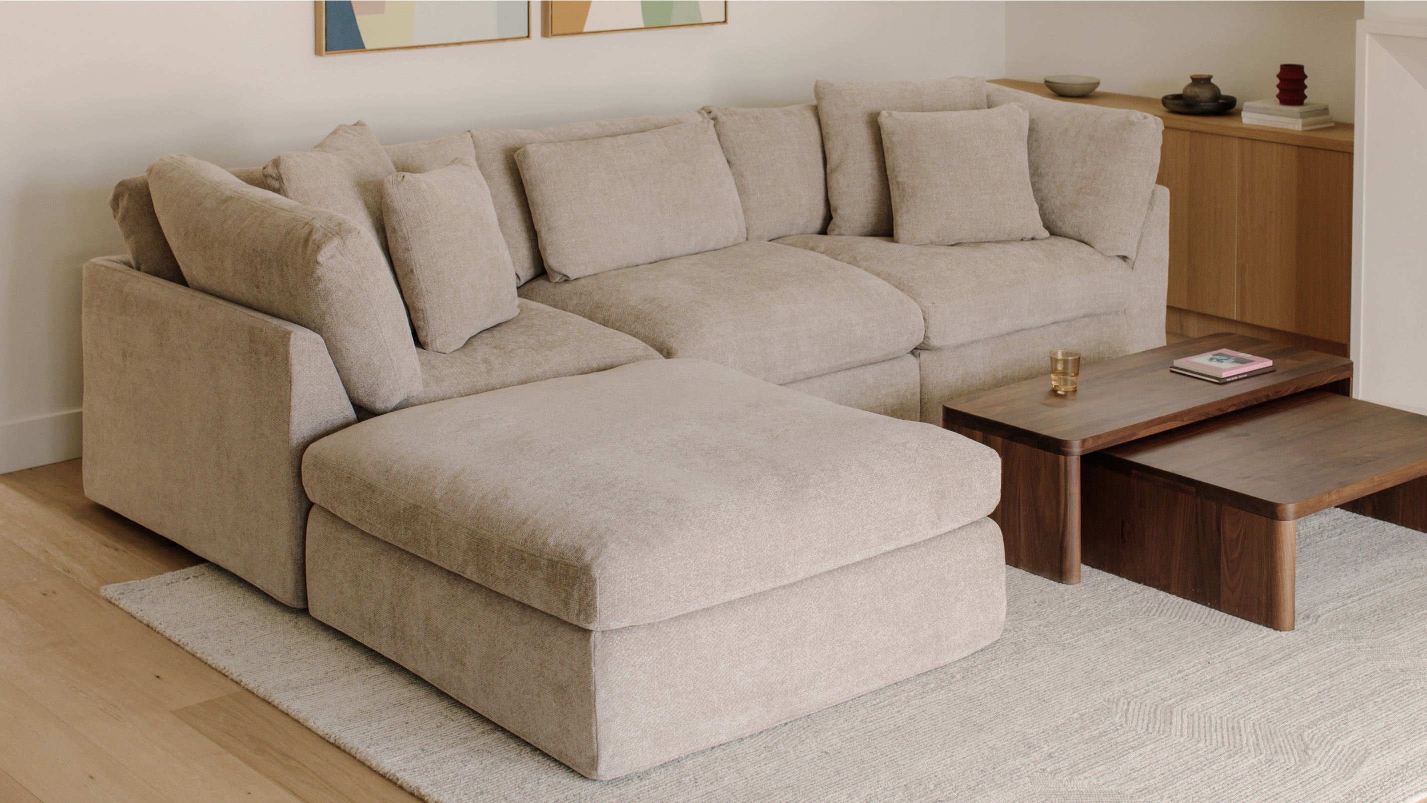 Get Together™ 4-Piece Modular Sectional, Large, Champagne