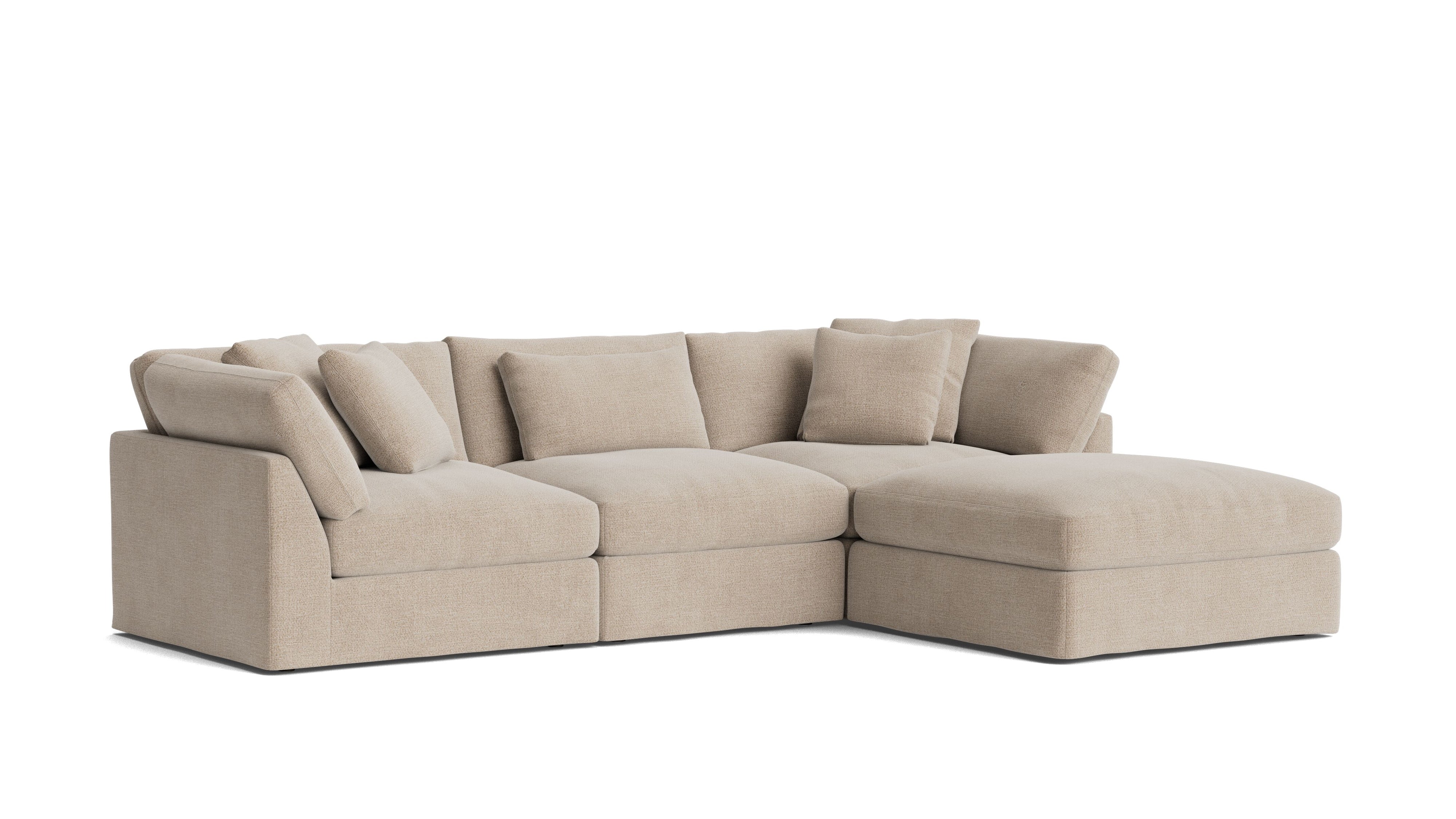 Get Together™ 4-Piece Modular Sectional, Large, Champagne