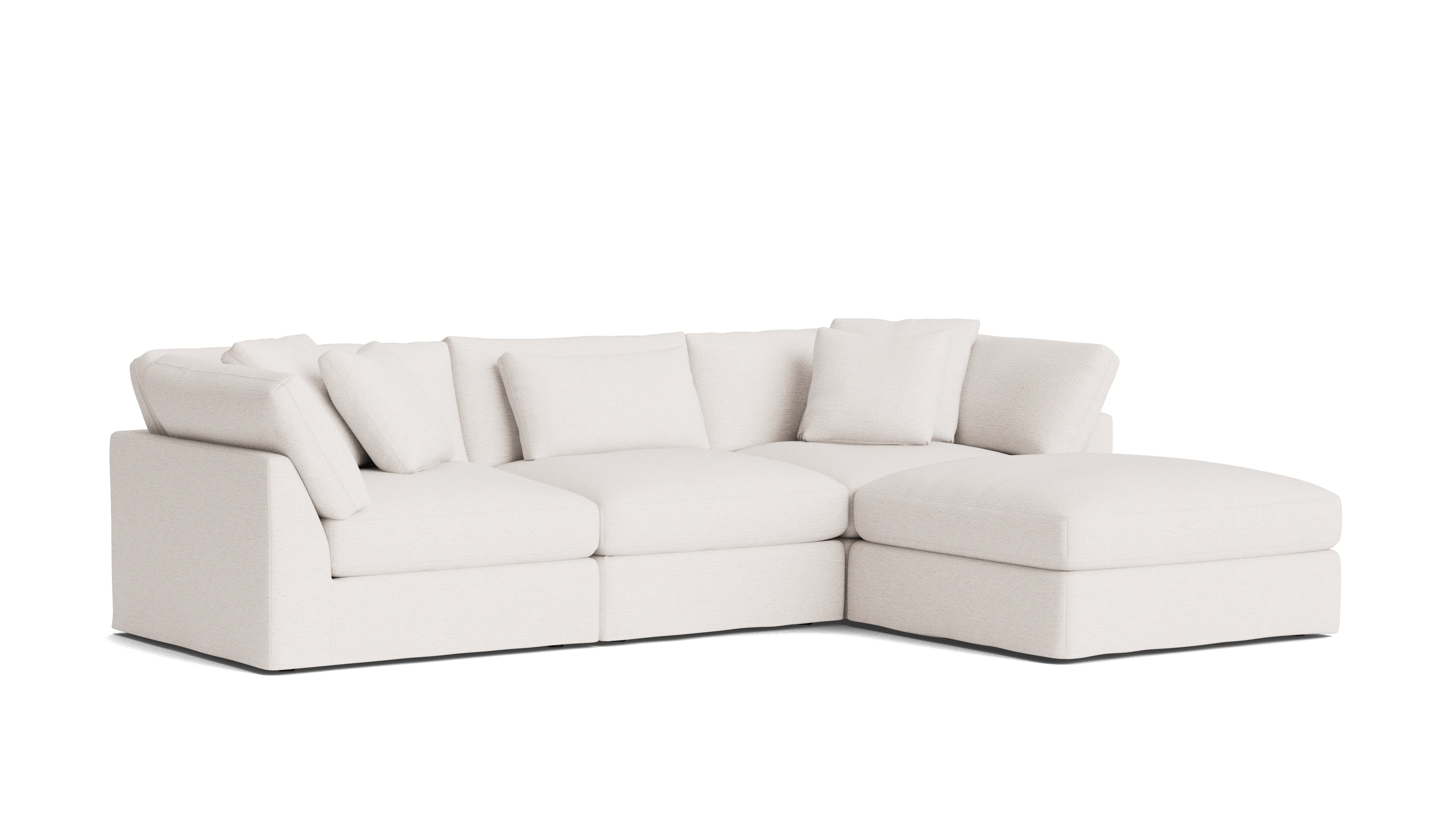 Get Together™ 4-Piece Modular Sectional, Large, Nomad Snow