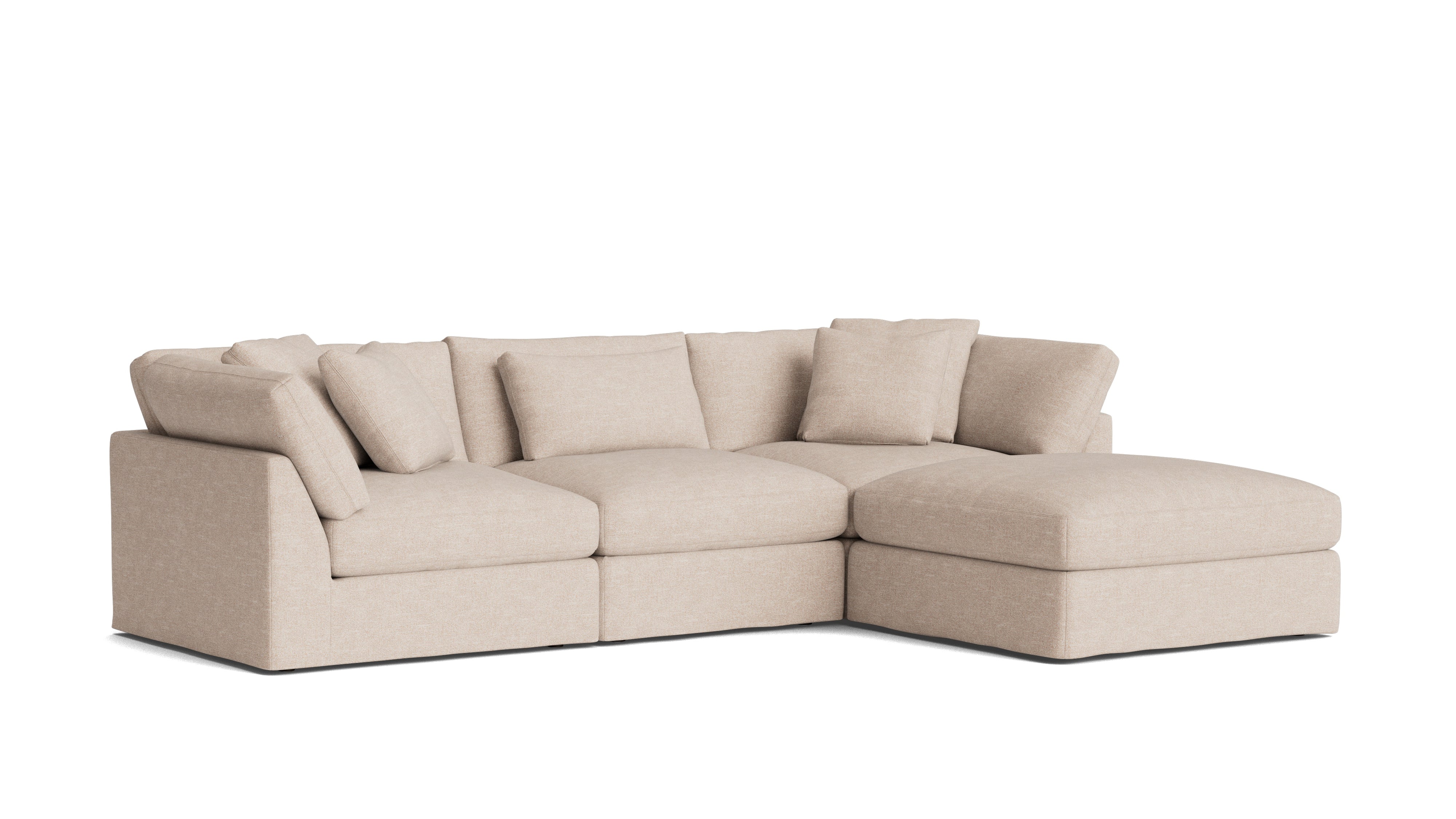 Get Together™ 4 - Piece Modular Sectional, Large, Sunbeam - Sundays Company CanadaSEC-YJ-032-141
