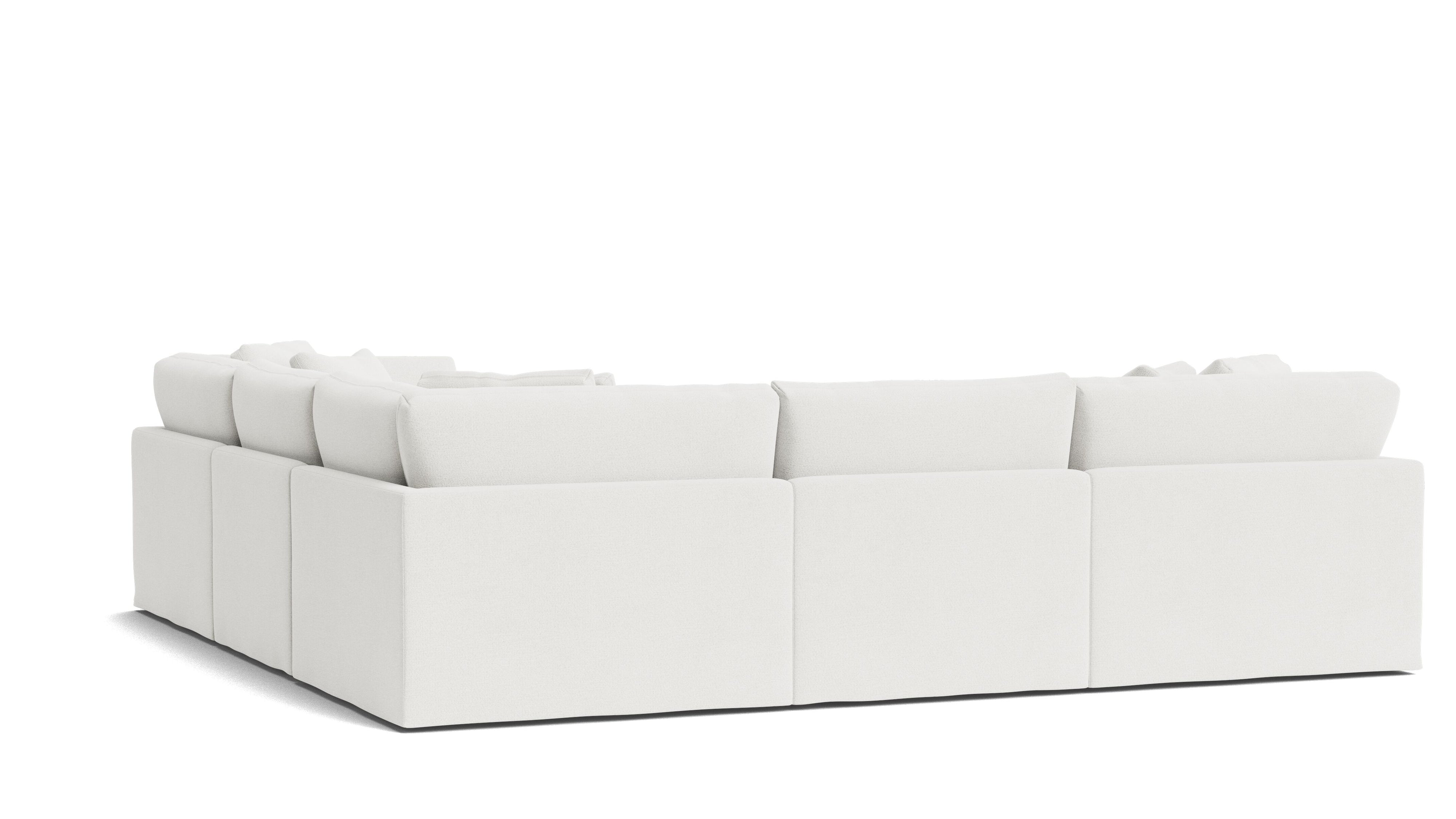Get Together™ 5-Piece Modular Sectional Closed, Large, Sea Salt