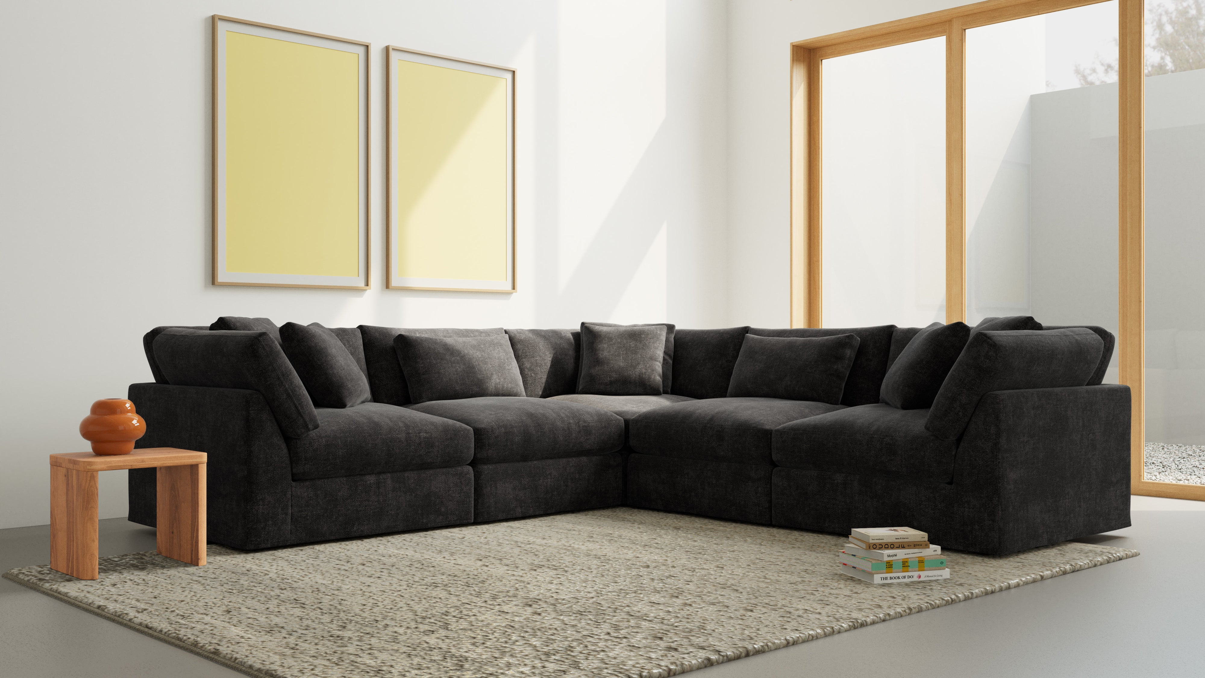 Get Together™ 5 - Piece Modular Sectional Closed, Large, Truffle - Sundays Company CanadaSEC-YJ-033-003