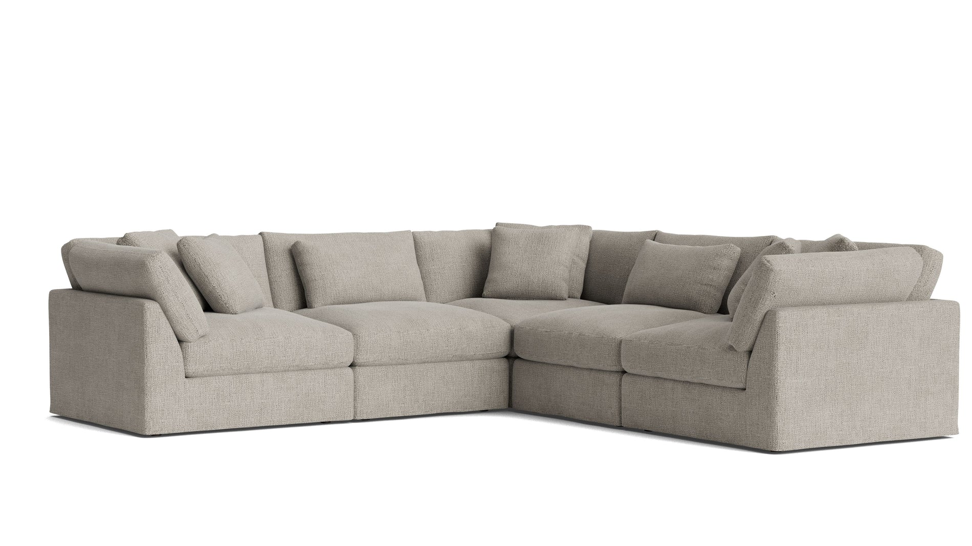 Get Together™ 5-Piece Modular Sectional Closed, Large, Oatmeal_image