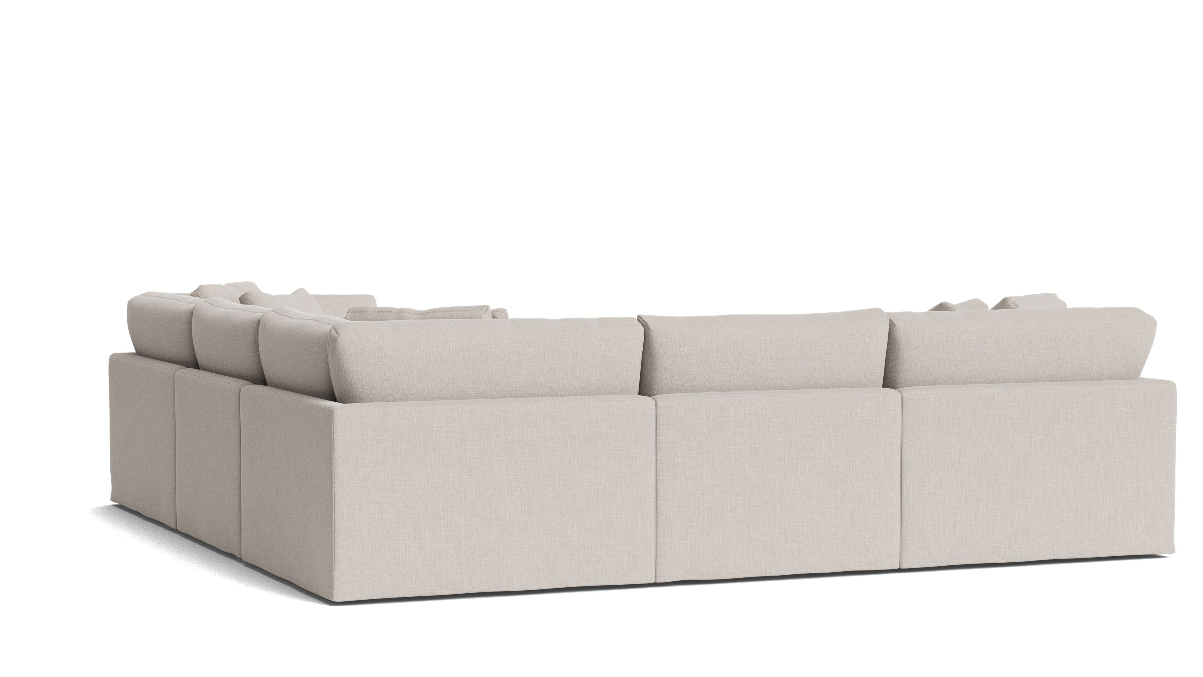 Get Together™ 5-Piece Modular Sectional Closed, Large, Clay