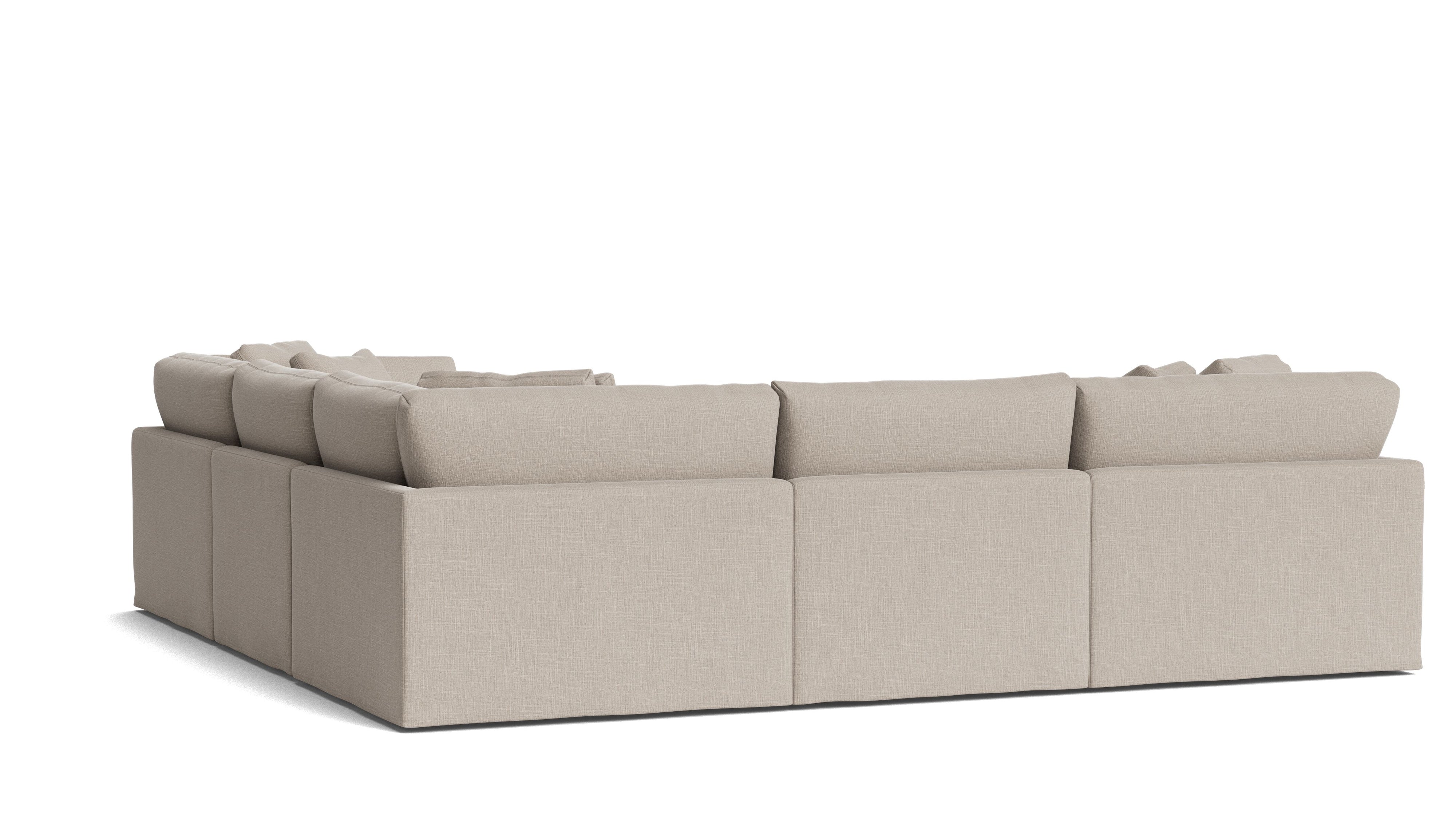 Get Together™ 5-Piece Modular Sectional Closed, Large, Light Pebble