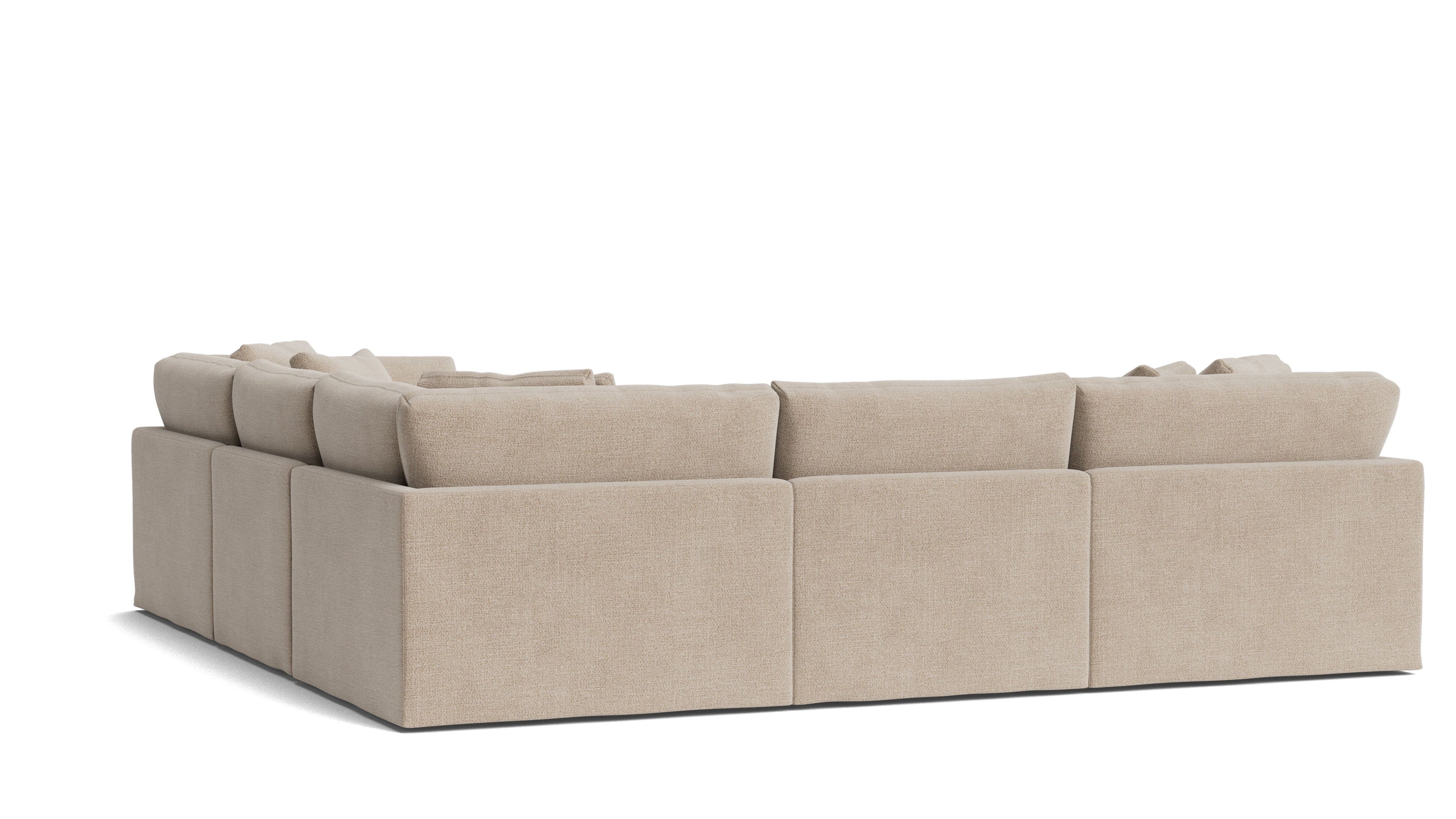 Get Together™ 5-Piece Modular Sectional Closed, Large, Champagne
