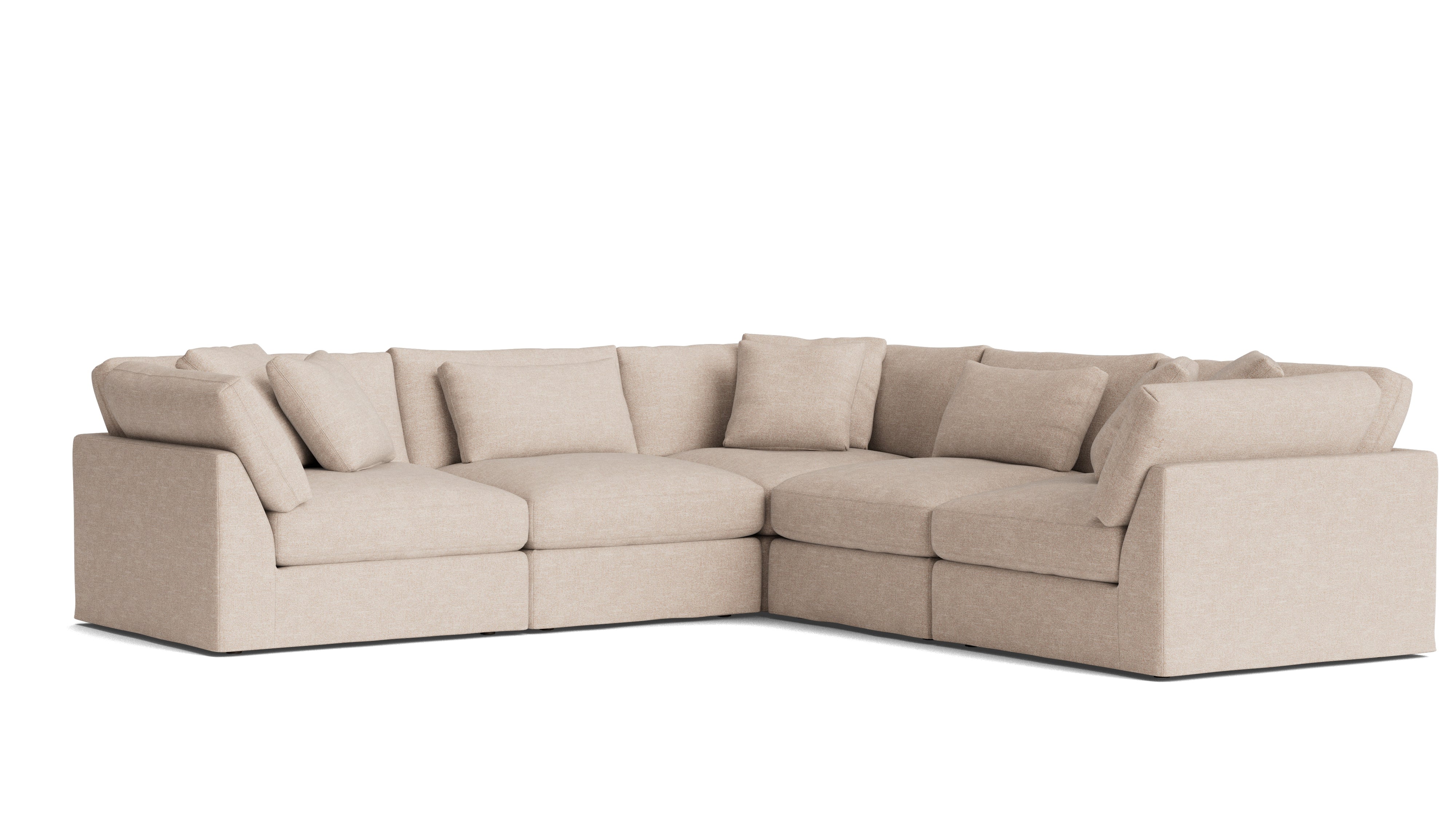 Get Together™ 5 - Piece Modular Sectional Closed, Large, Sunbeam - Sundays Company CanadaSEC-YJ-033-141