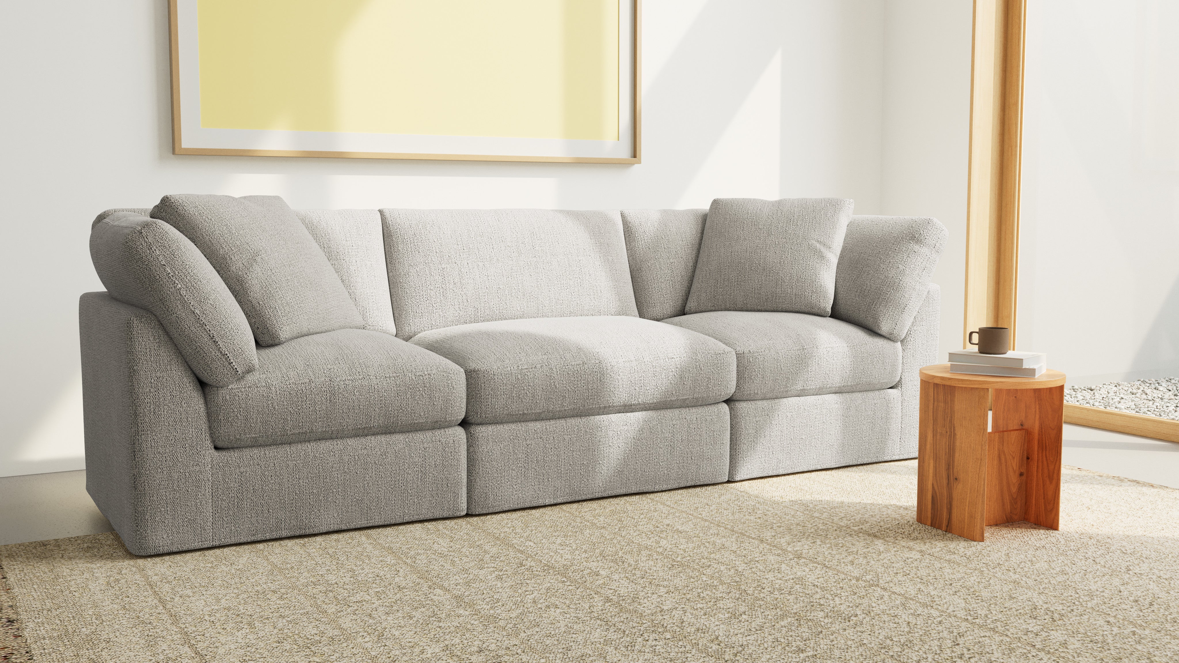 Get Together™ 3-Piece Modular Sofa, Standard, Oatmeal - Sundays