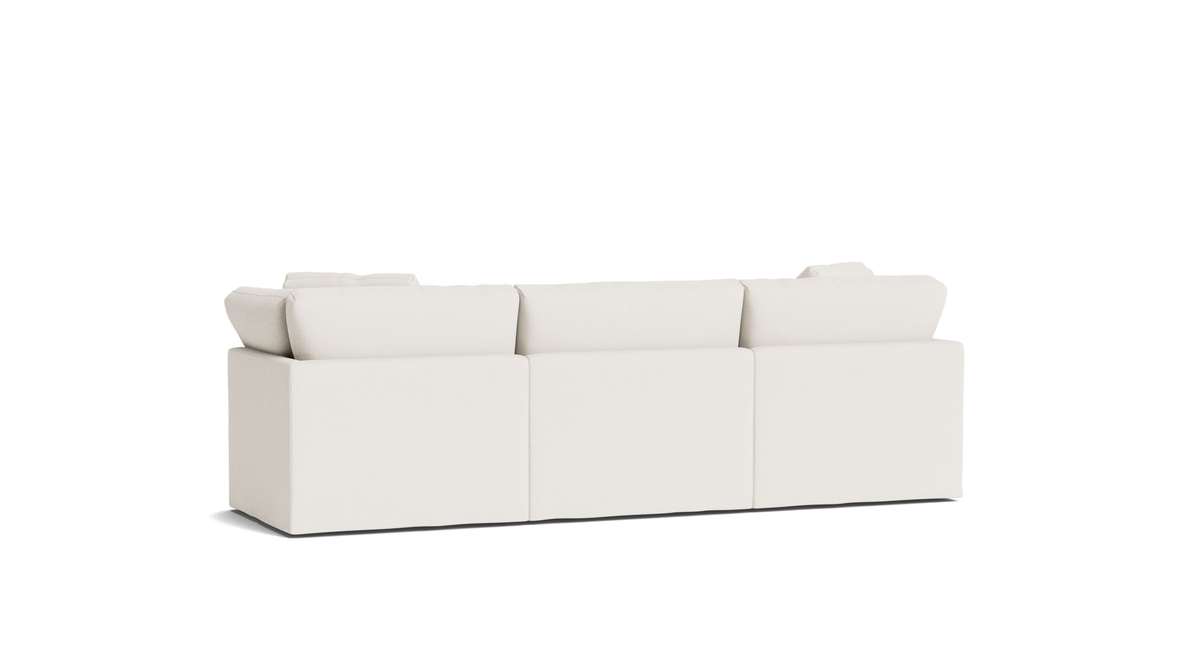 Get Together™ 3-Piece Modular Sofa, Standard, Cream Linen