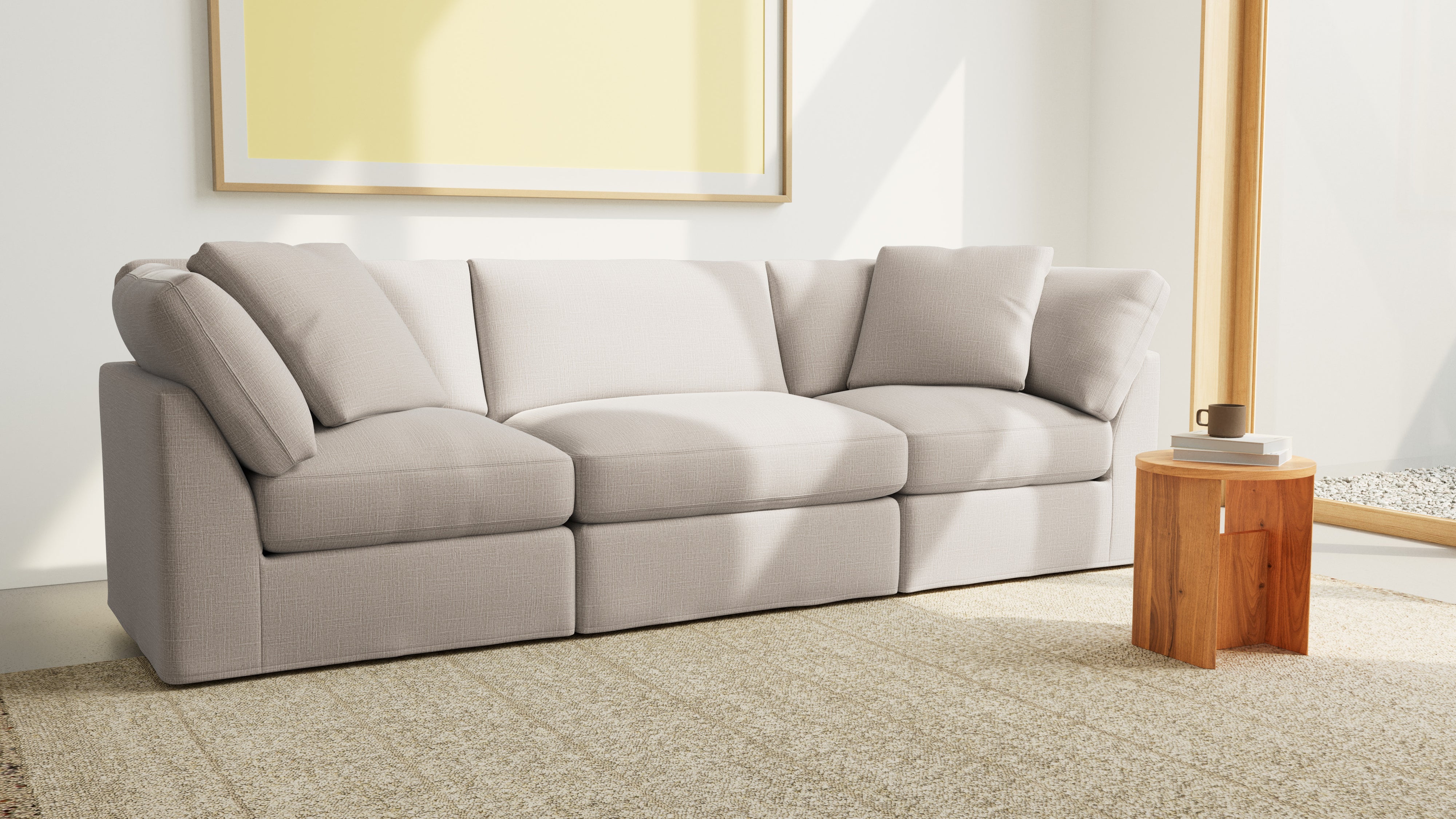 Get Together™ 3-Piece Modular Sofa, Standard, Light Pebble