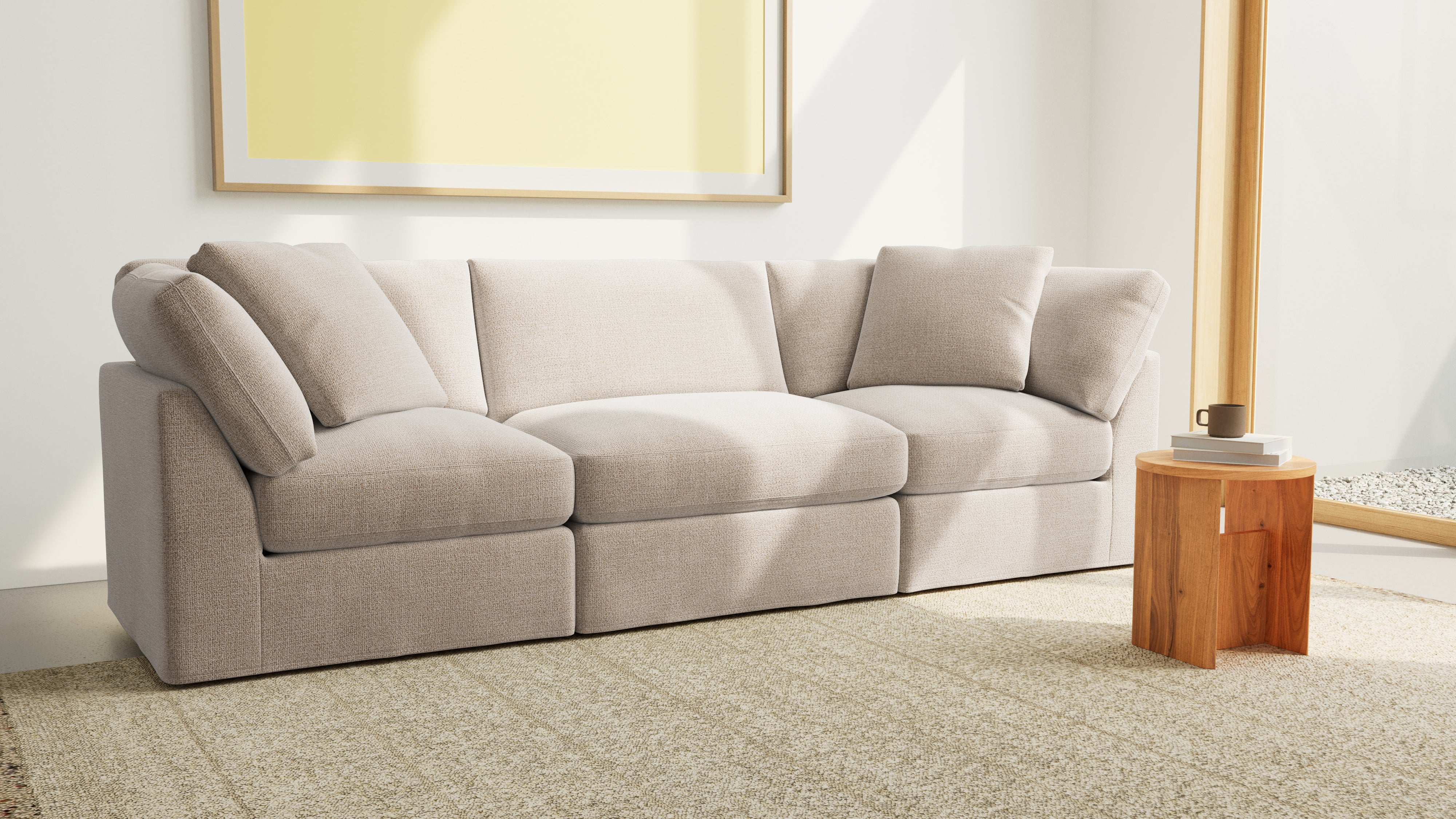 Get Together™ 3-Piece Modular Sofa, Standard, Champagne