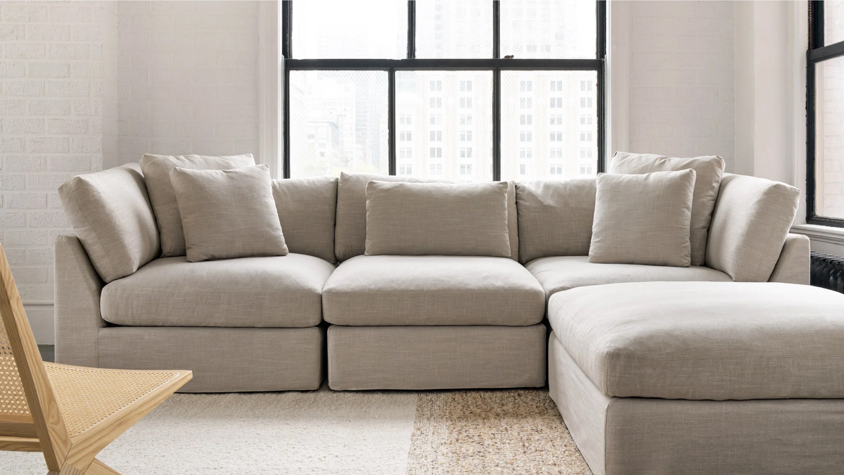 Get Together™ 4-Piece Modular Sectional, Standard, Light Pebble
