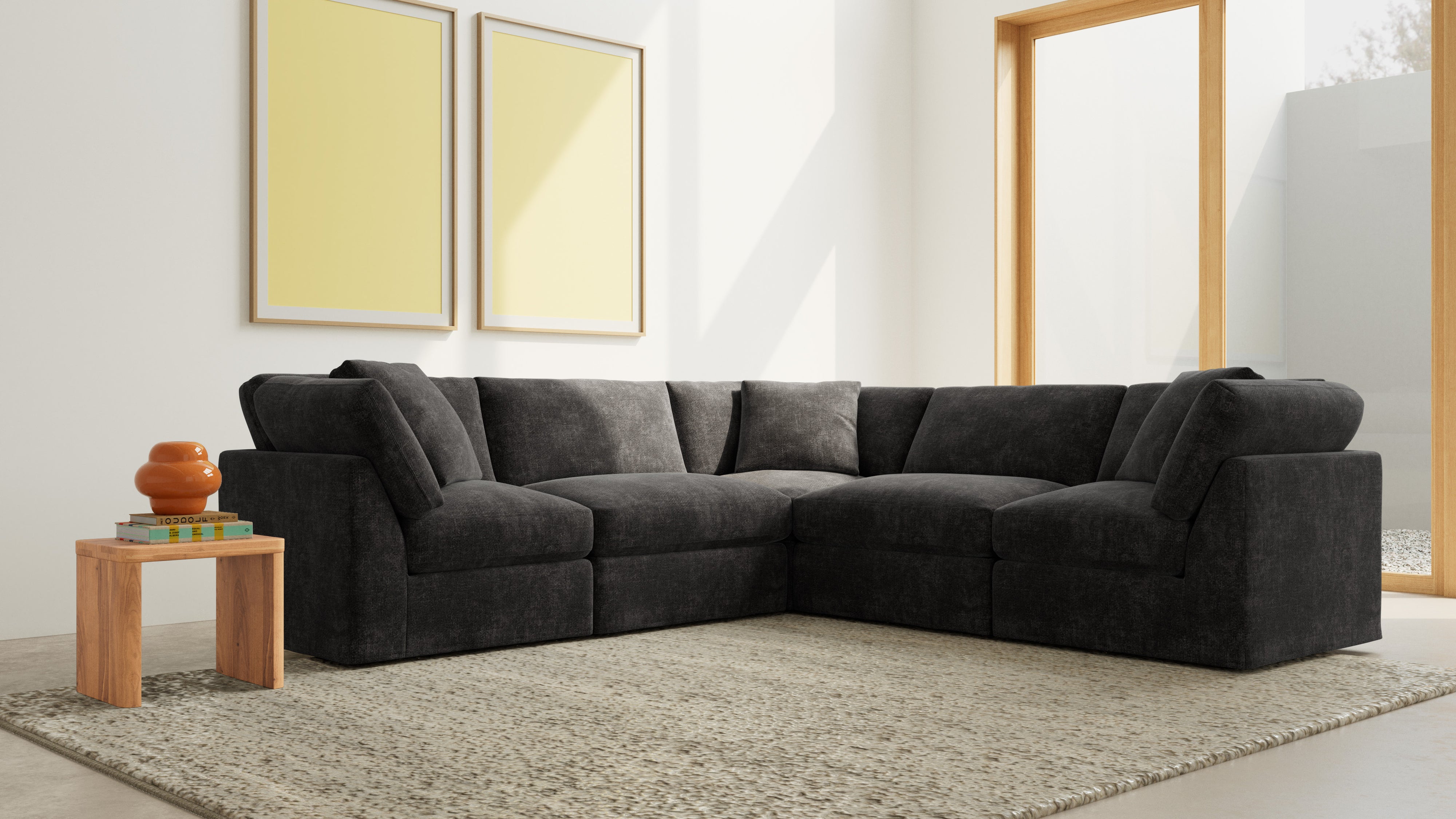 Get Together™ 5-Piece Modular Sectional Closed, Standard, Truffle