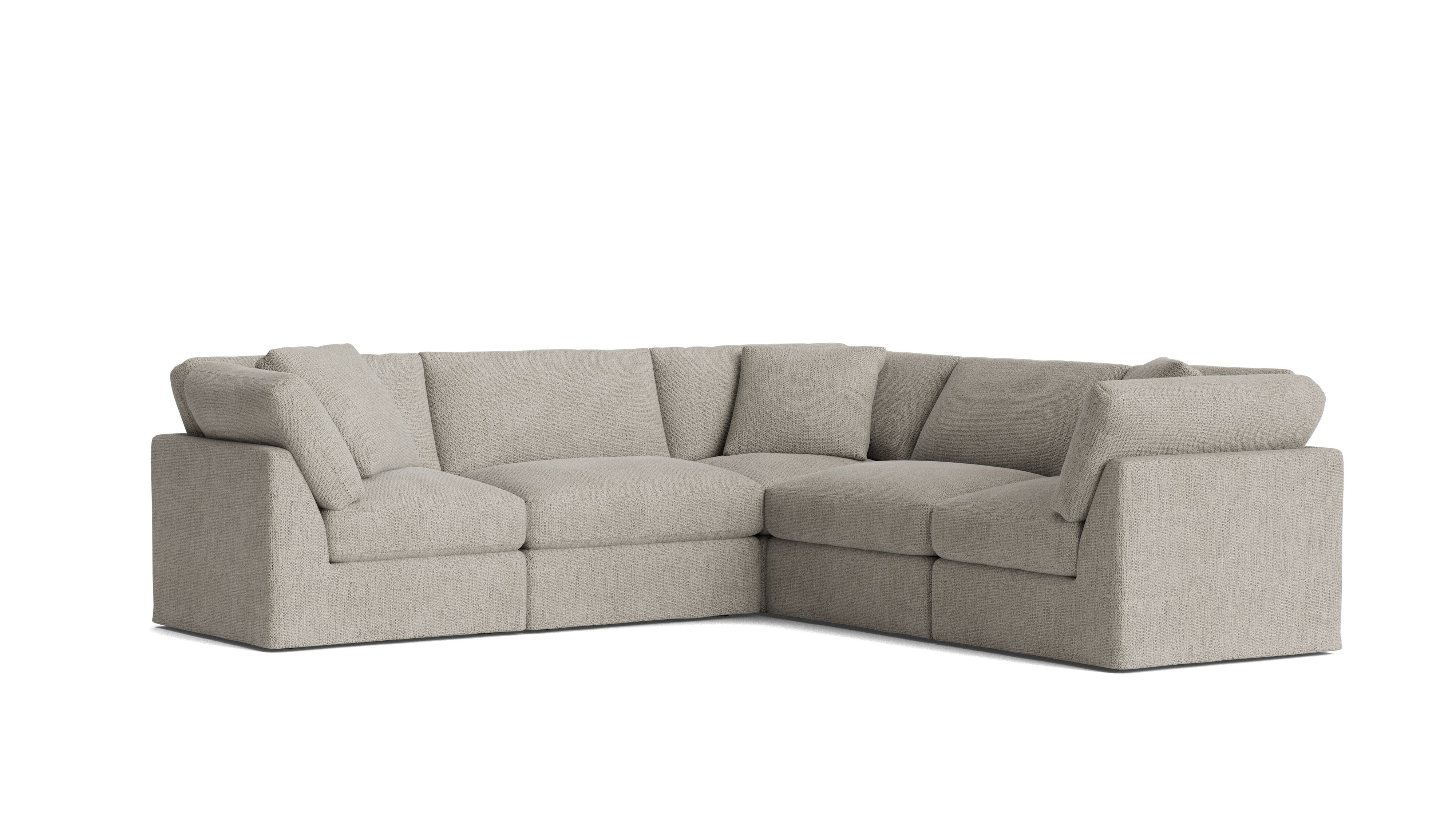 Get Together™ 5-Piece Modular Sectional Closed, Standard, Oatmeal