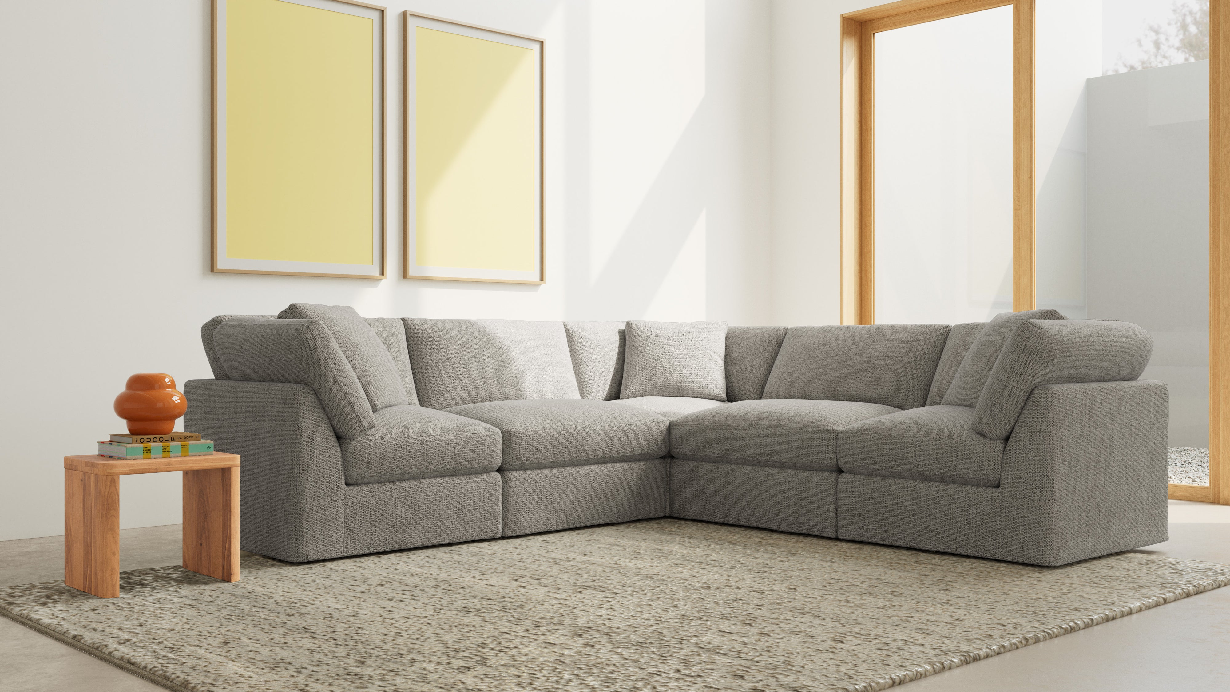 Get Together™ 5-Piece Modular Sectional Closed, Standard, Oatmeal