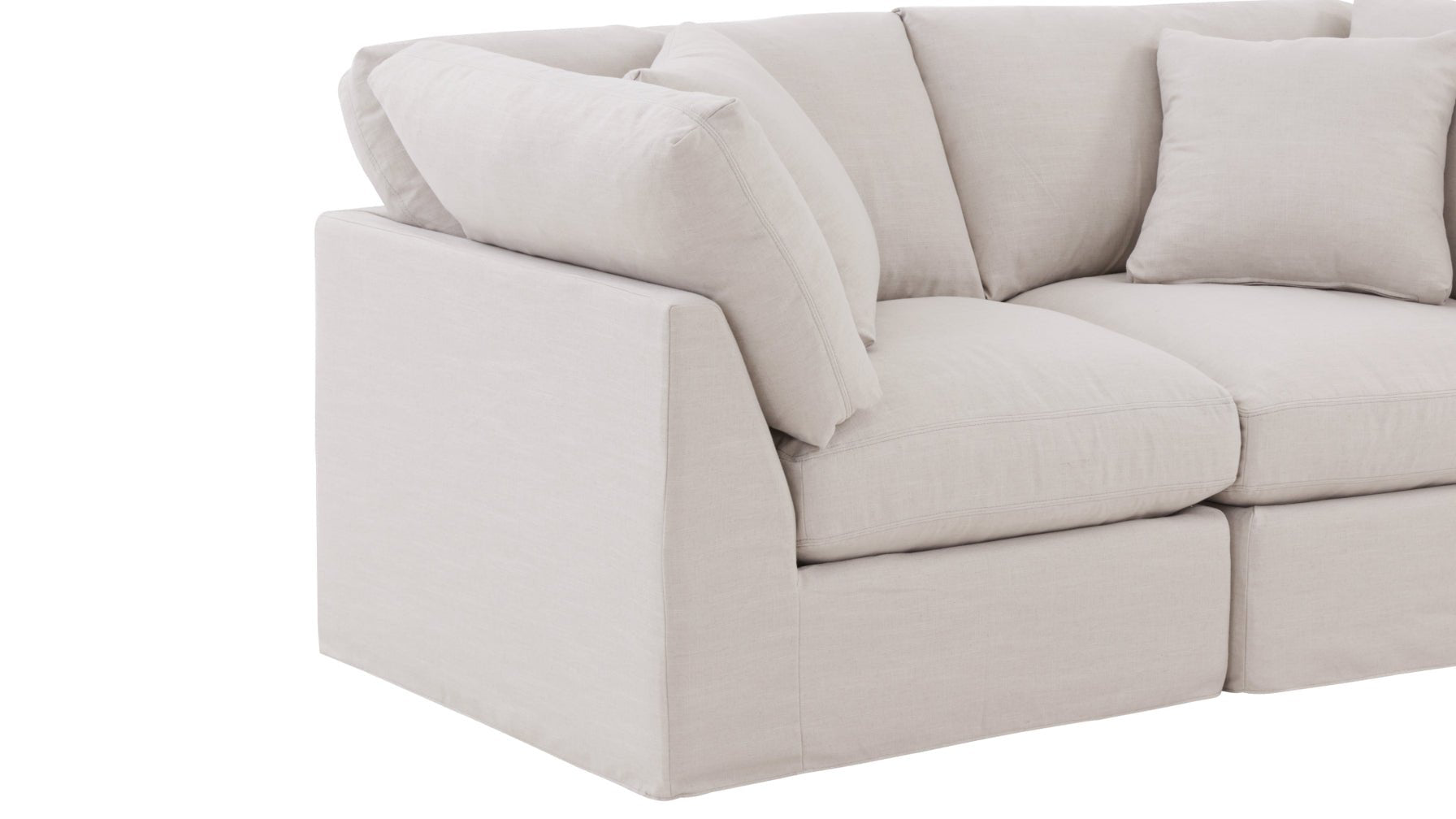 Get Together™ 5-Piece Modular Sectional Closed, Standard, Clay - Image 7
