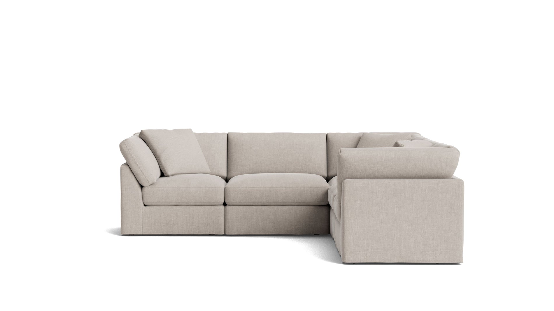 Get Together™ 5-Piece Modular Sectional Closed, Standard, Clay_image