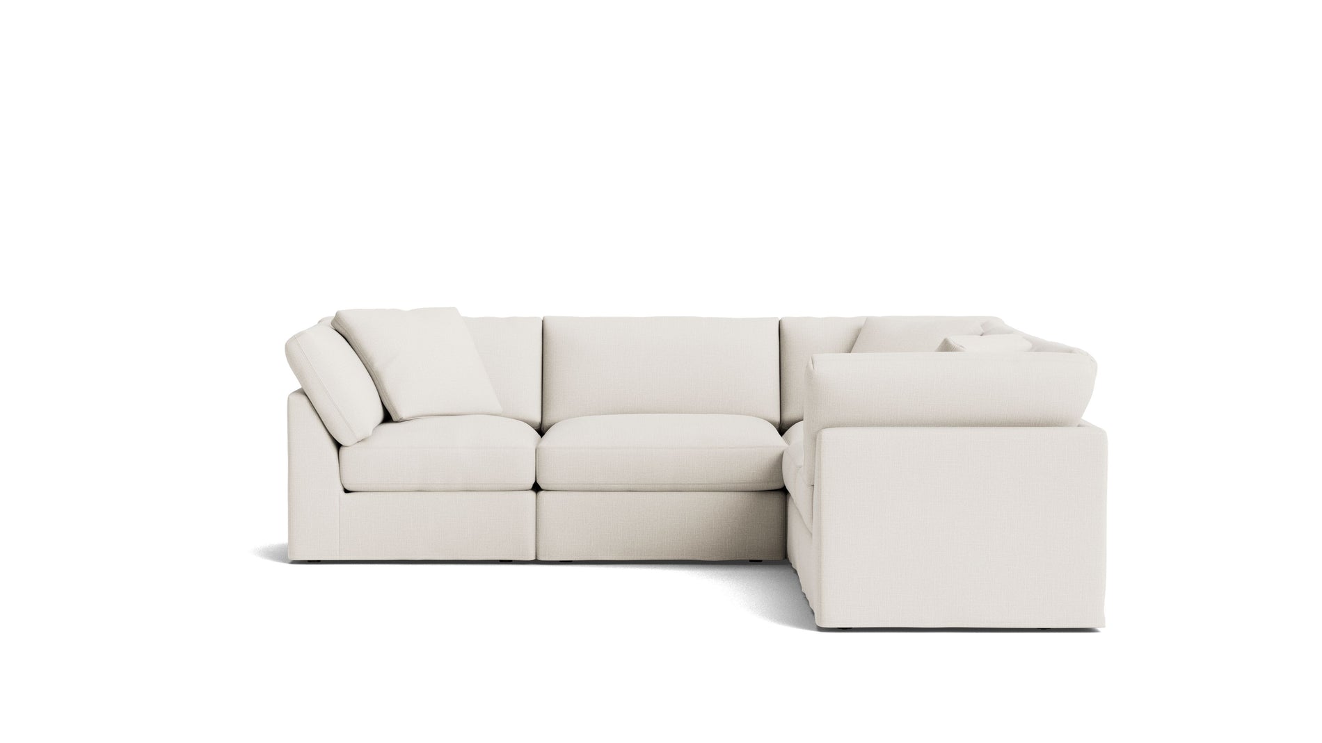 Get Together™ 5-Piece Modular Sectional Closed, Standard, Cream Linen_image