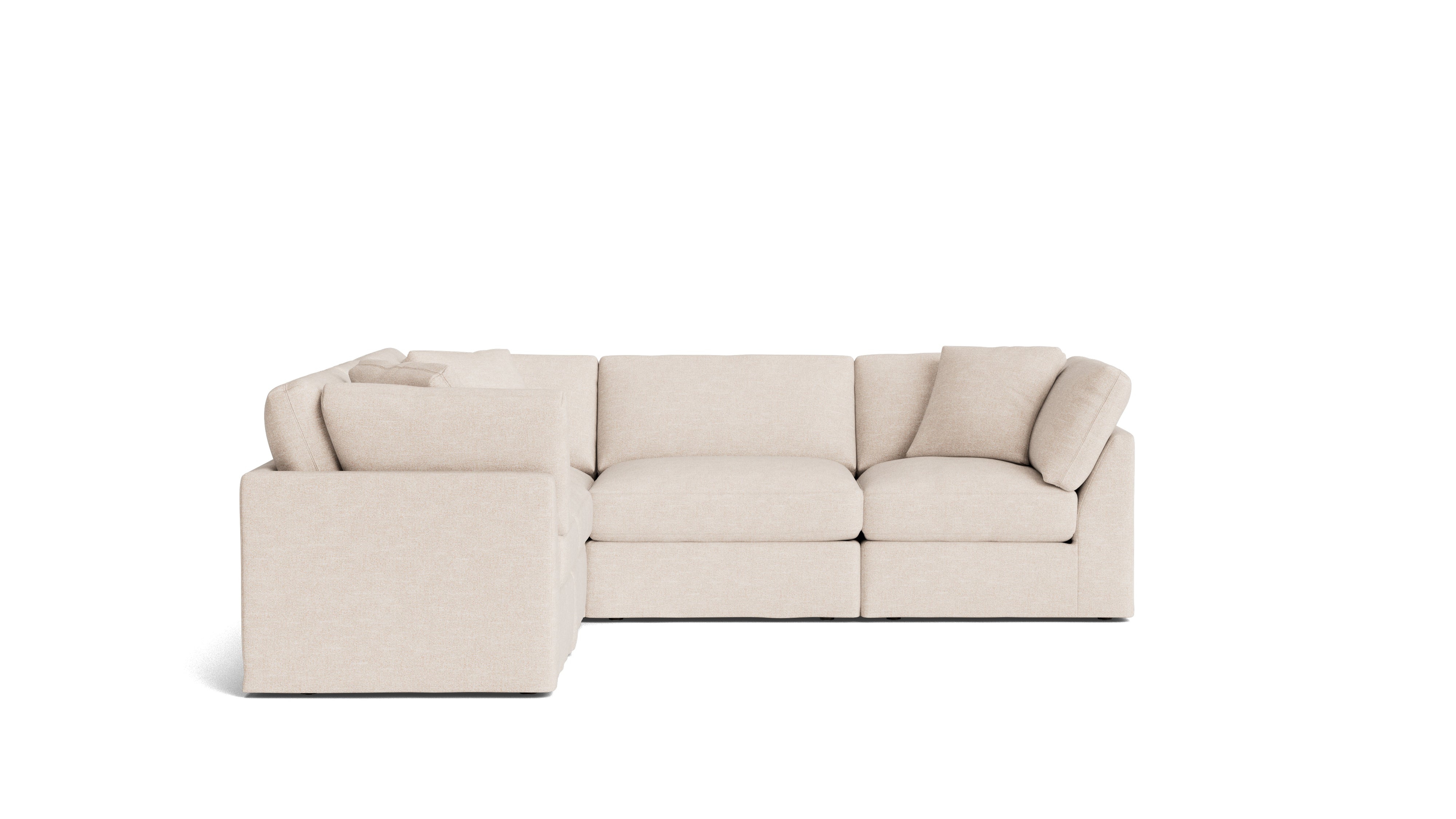 Get Together™ 5-Piece Modular Sectional Closed, Standard, Sunbeam