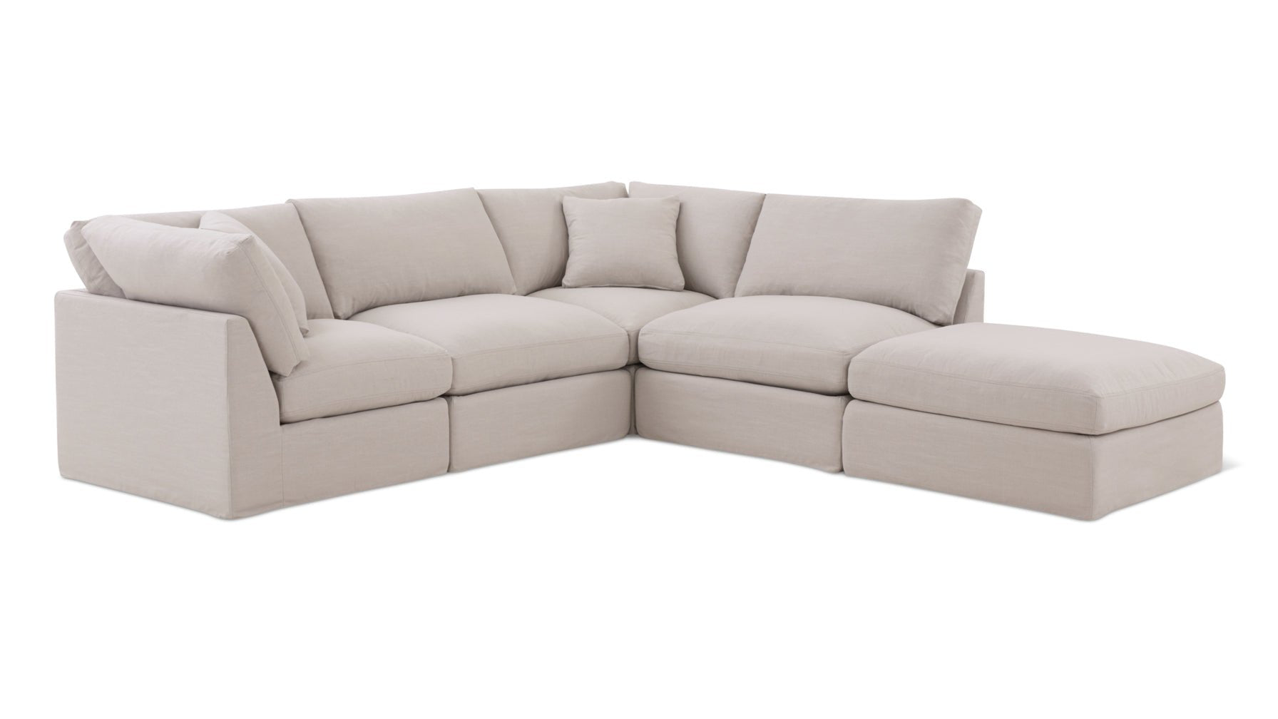 Get Together™ 5-Piece Modular Sectional, Standard, Clay - Image 9