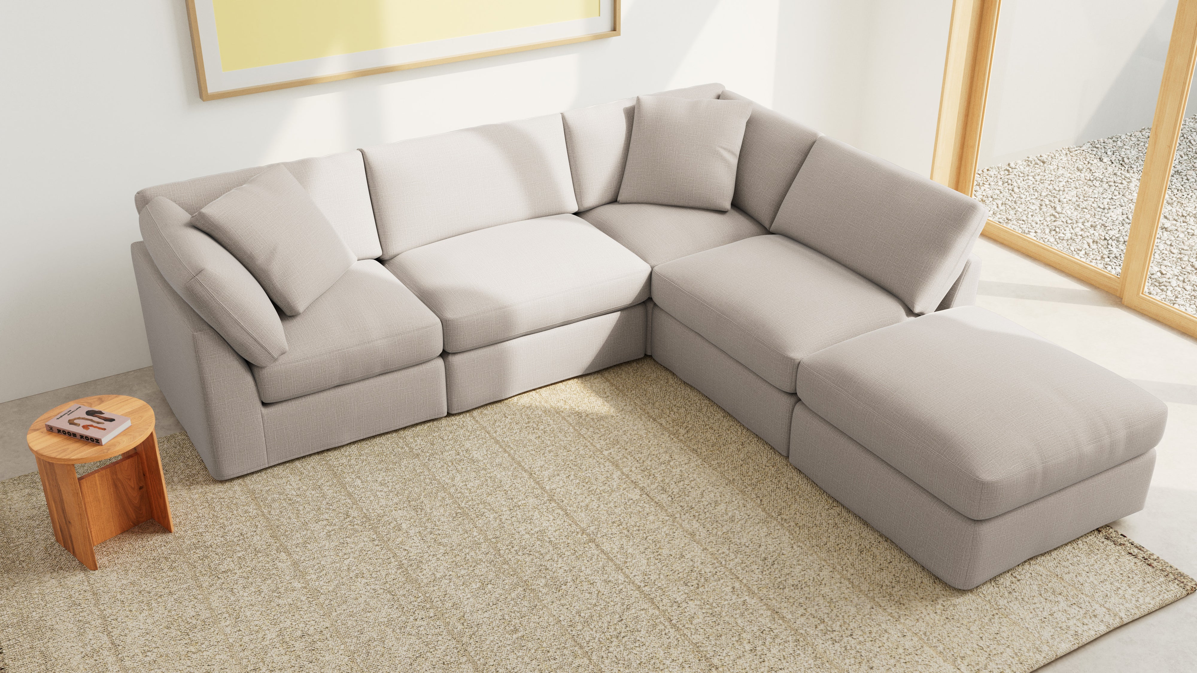 Get Together™ 5-Piece Modular Sectional, Standard, Light Pebble