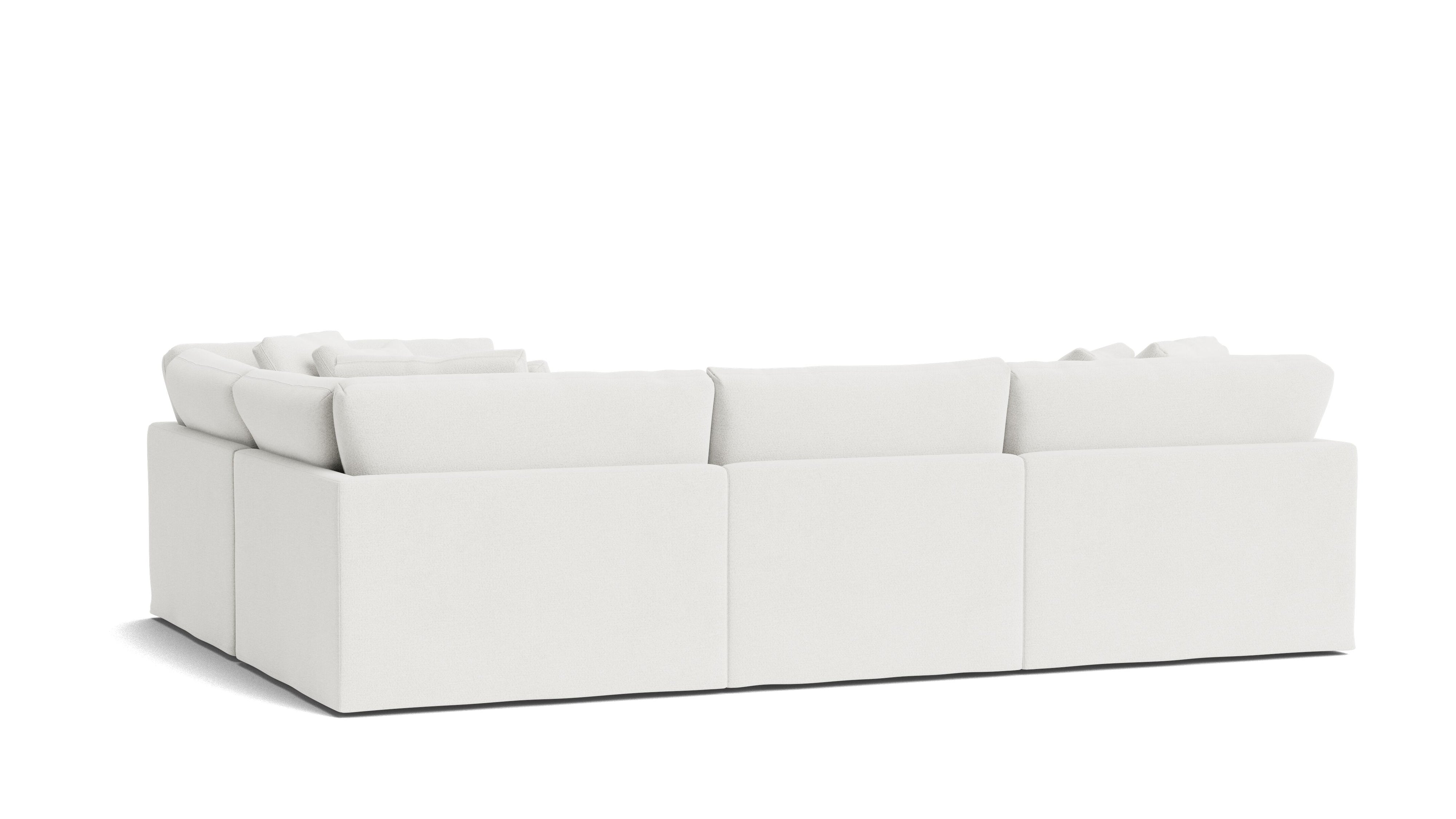 Get Together™ 4-Piece Modular Sectional Closed, Large, Sea Salt