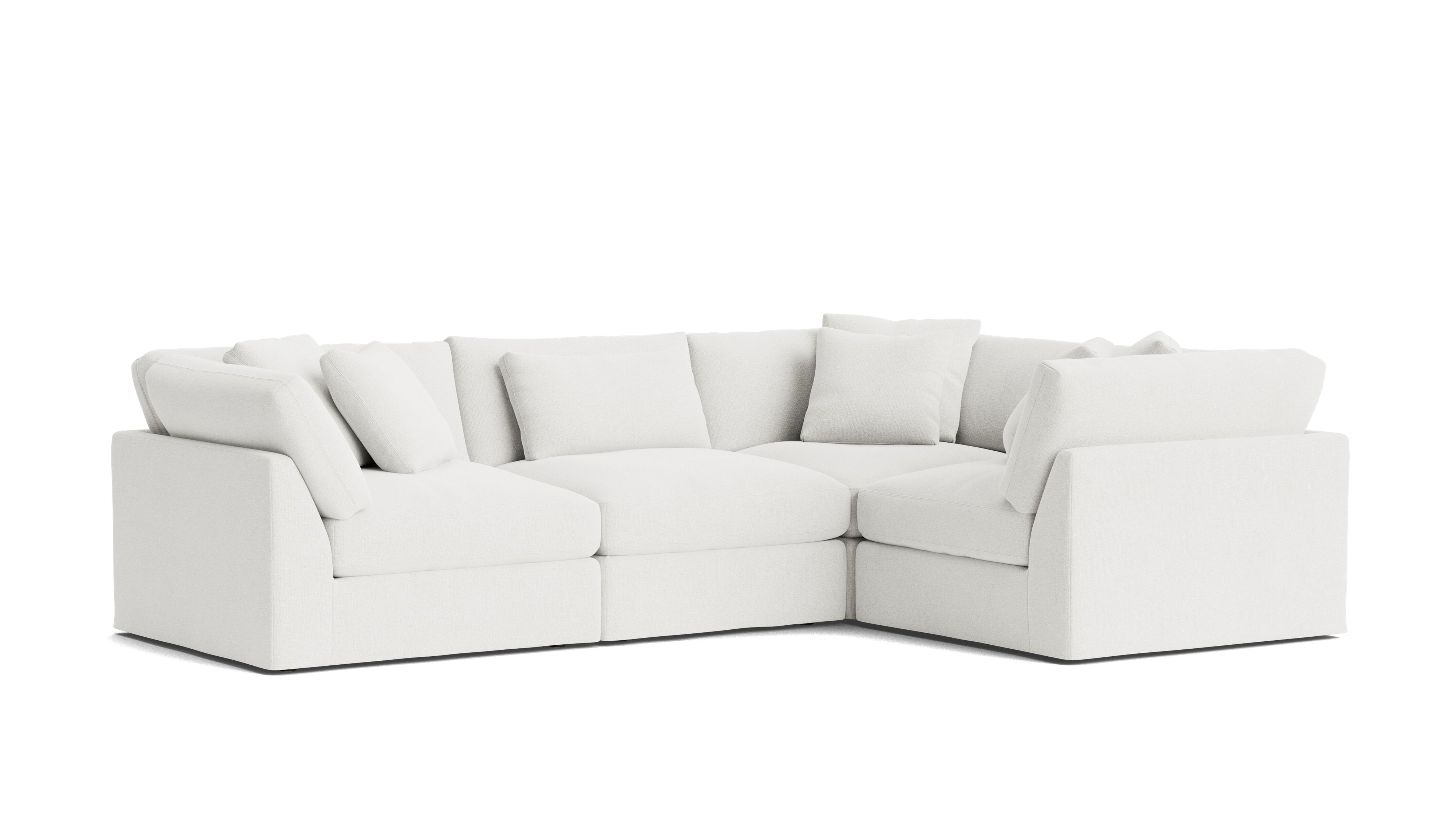 Get Together™ 4-Piece Modular Sectional Closed, Large, Sea Salt