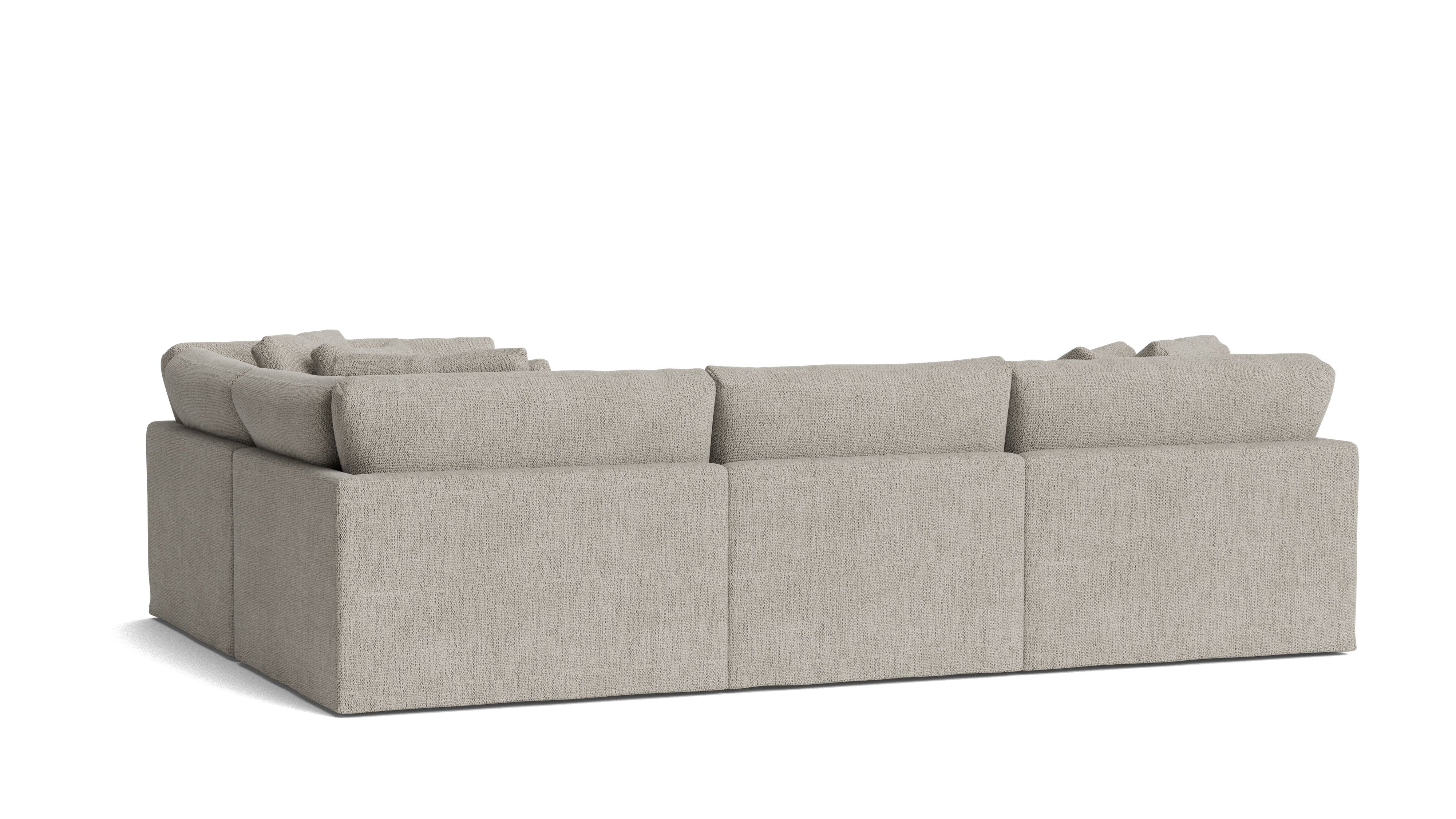 Get Together™ 4-Piece Modular Sectional Closed, Large, Oatmeal