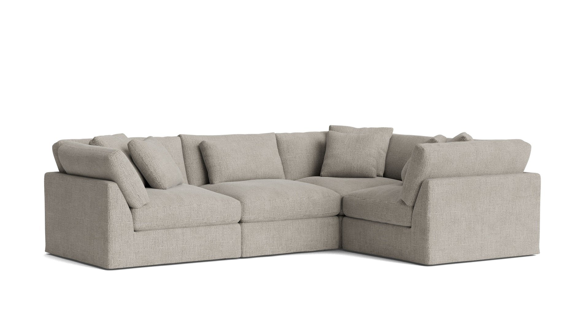 Get Together™ 4-Piece Modular Sectional Closed, Large, Oatmeal_image