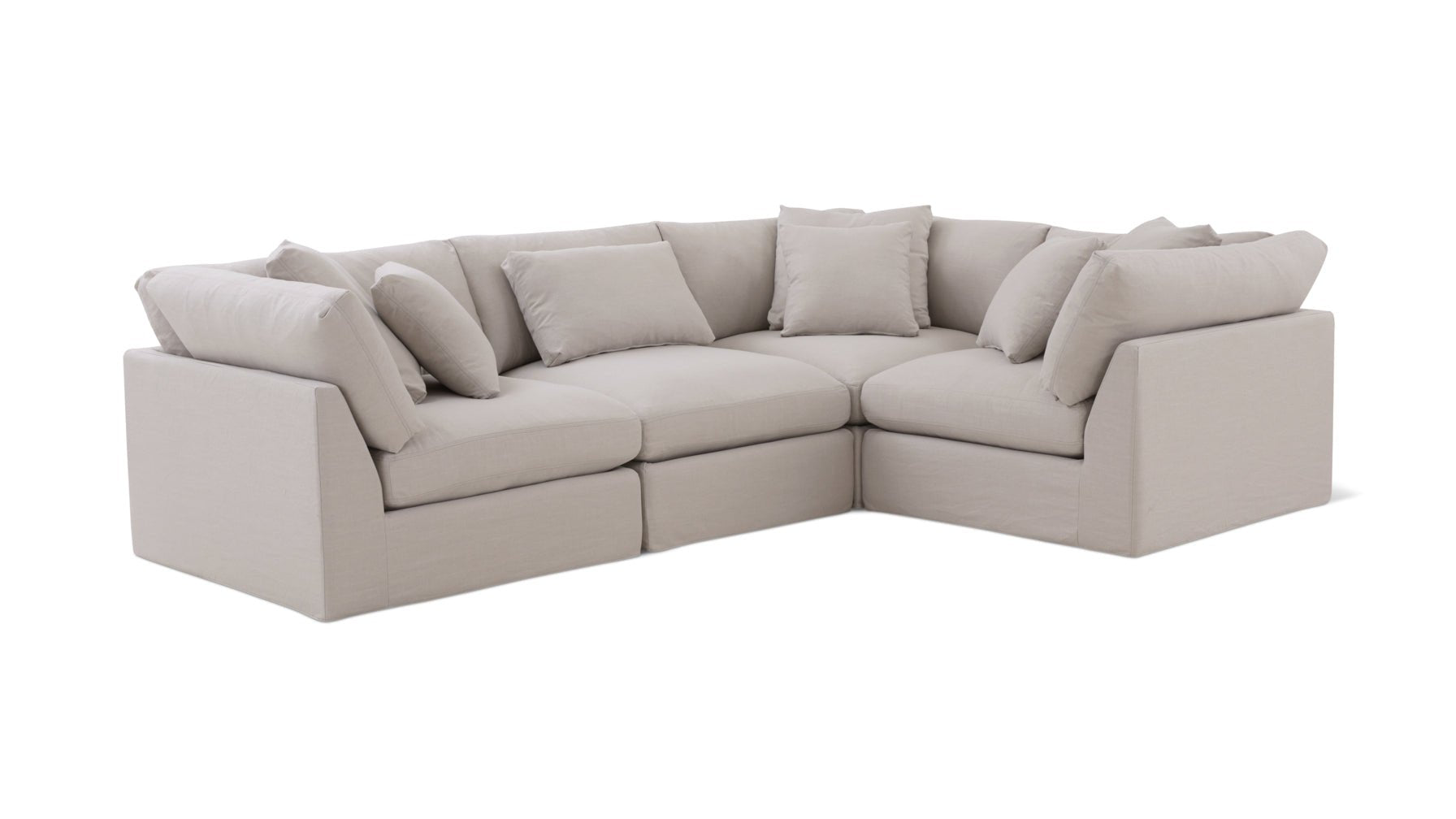 Get Together™ 4-Piece Modular Sectional Closed, Large, Clay - Image 13