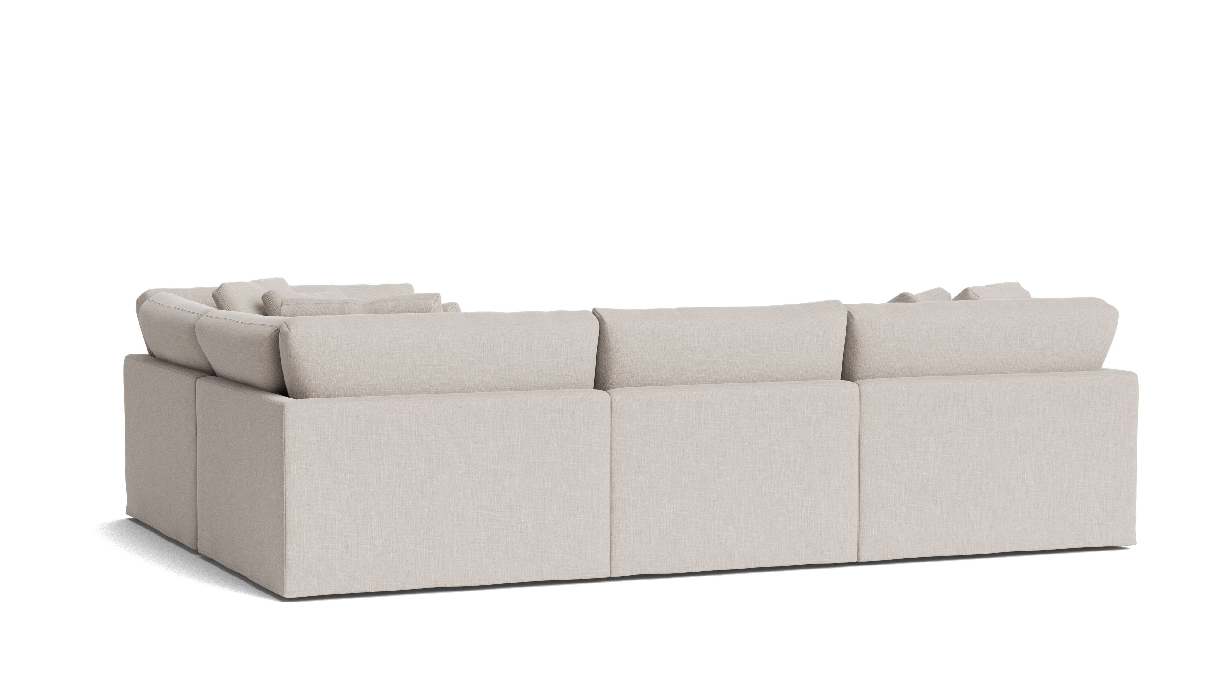 Get Together™ 4-Piece Modular Sectional Closed, Large, Clay