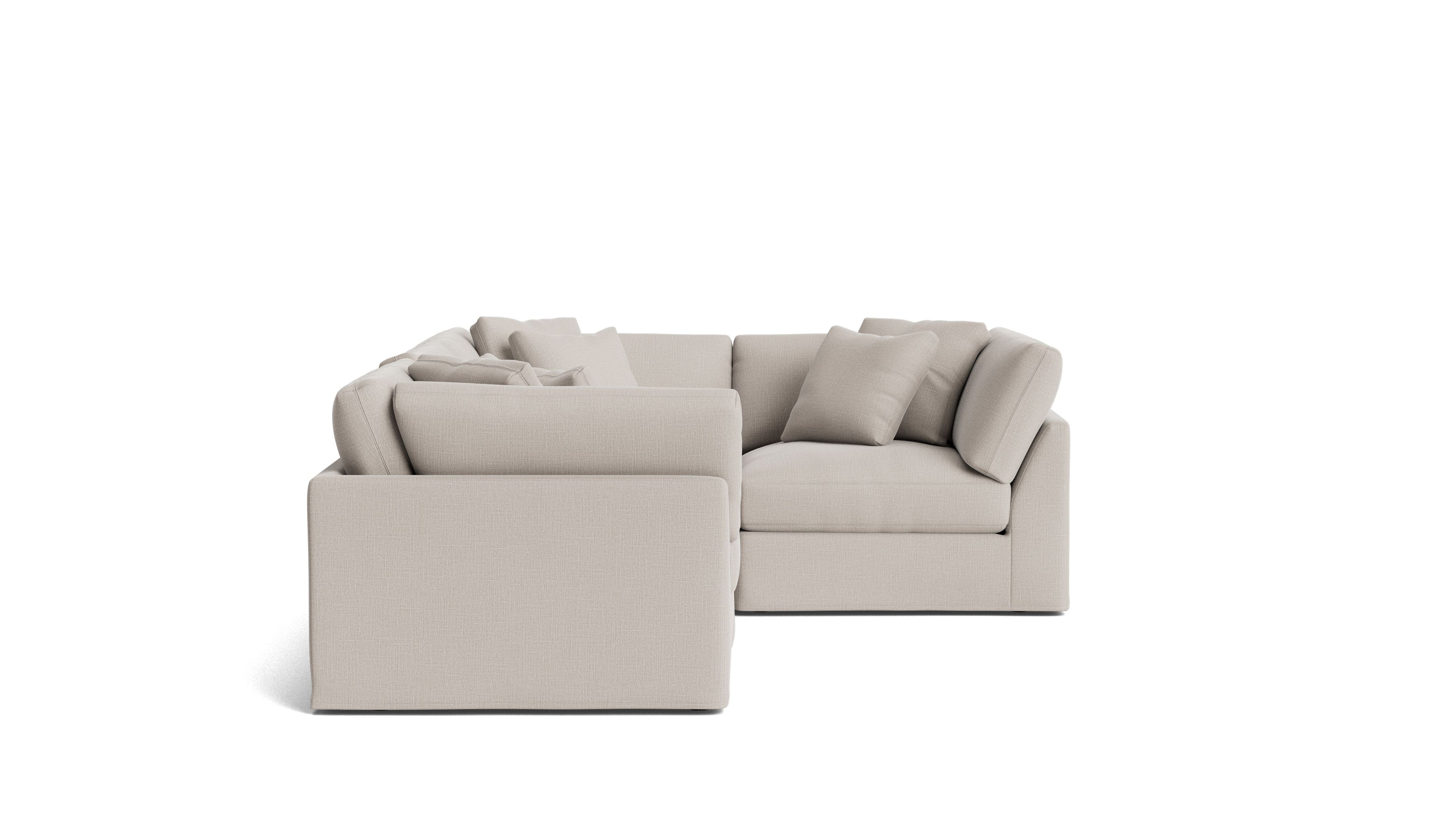 Get Together™ 4-Piece Modular Sectional Closed, Large, Clay