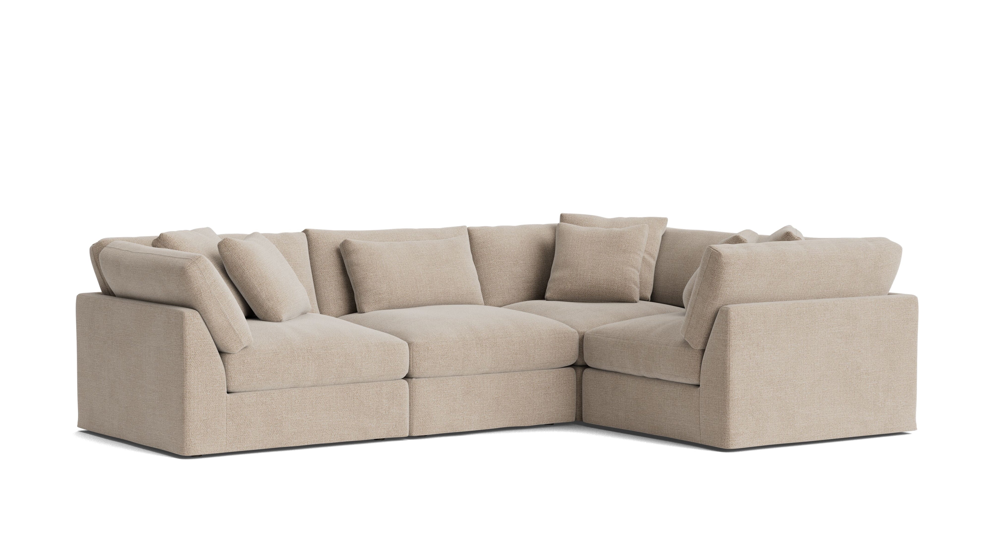Get Together™ 4-Piece Modular Sectional Closed, Large, Champagne