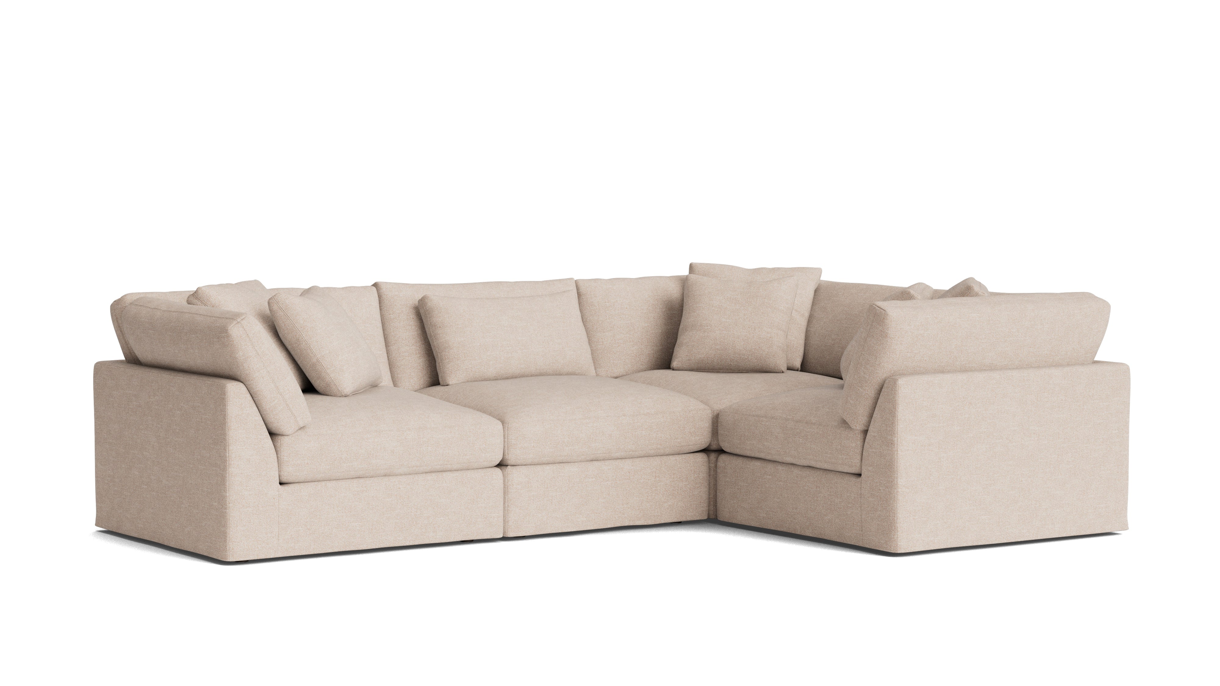 Get Together™ 4 - Piece Modular Sectional Closed, Large, Sunbeam - Sundays Company CanadaSEC-YJ-040-141
