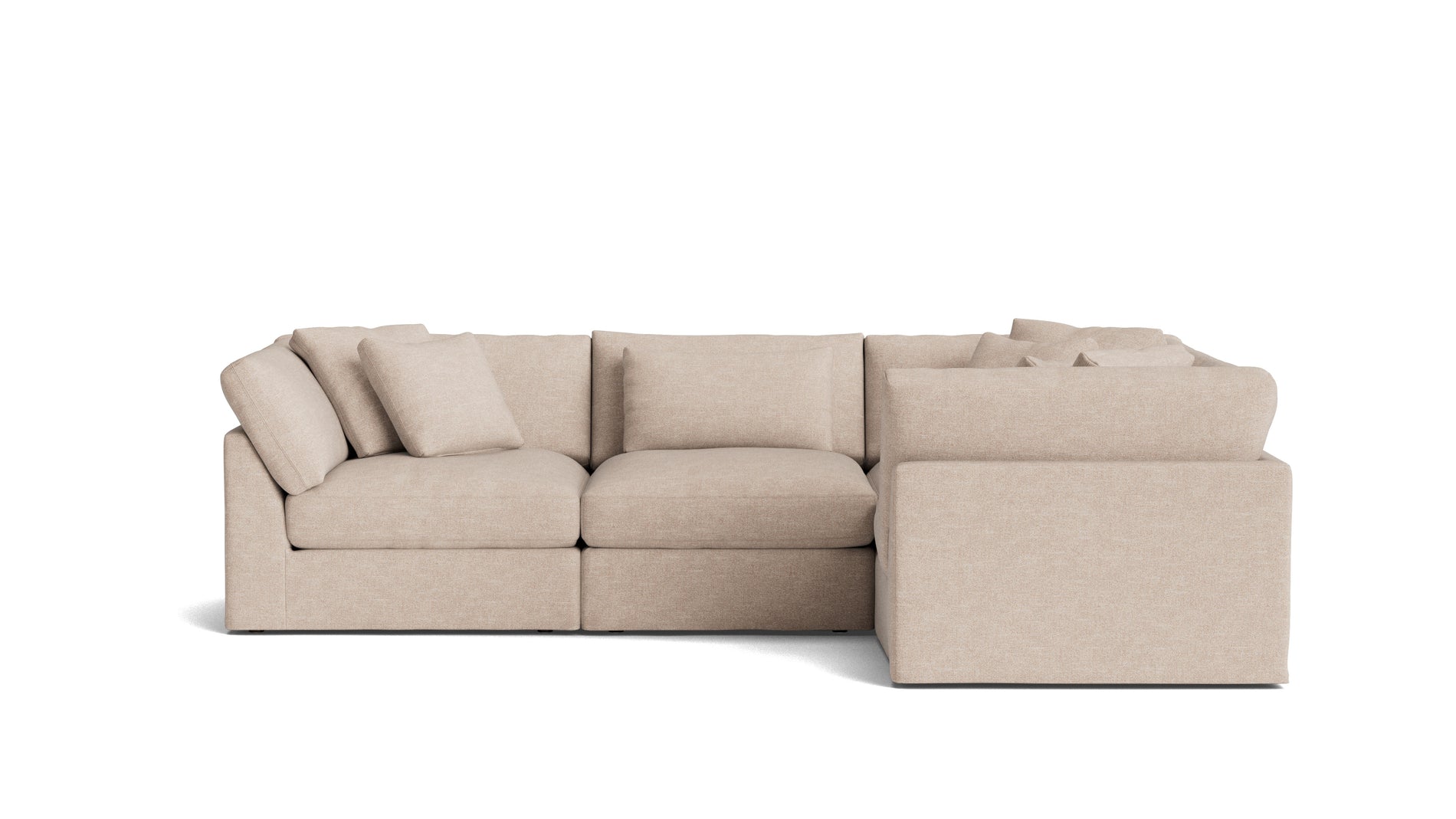 Get Together™ 4-Piece Modular Sectional Closed, Large, Sunbeam_image